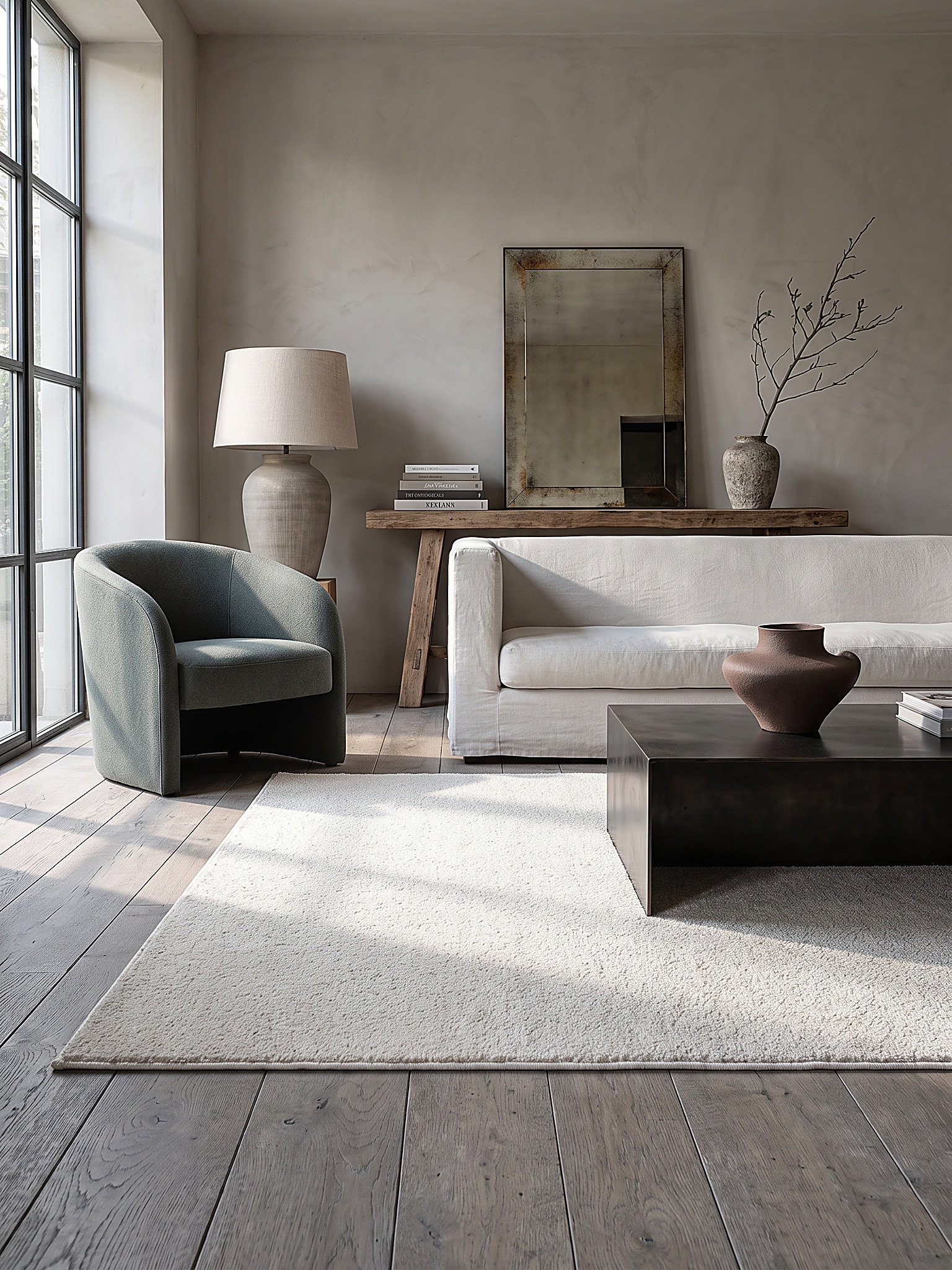 L&auml;ufer Pflegeleicht Creme 80x150 cm - BORMIDA | Kadima Design - Bild 1