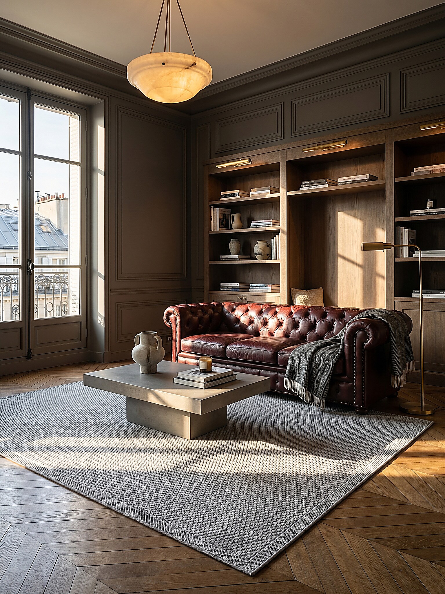 Flachgewebe-Teppich robust Grau 160x220 cm - NURE | Kadima Design - Bild 1