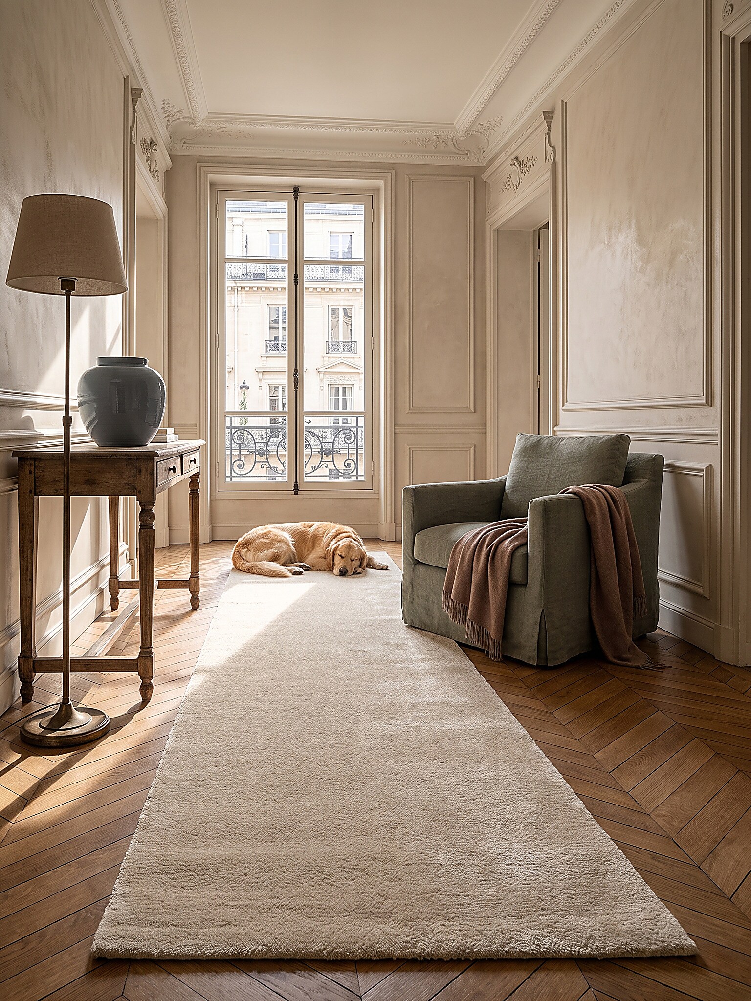 L&auml;ufer Antirutsch Beige 80x150 cm - ALDAN | Kadima Design - Bild 1