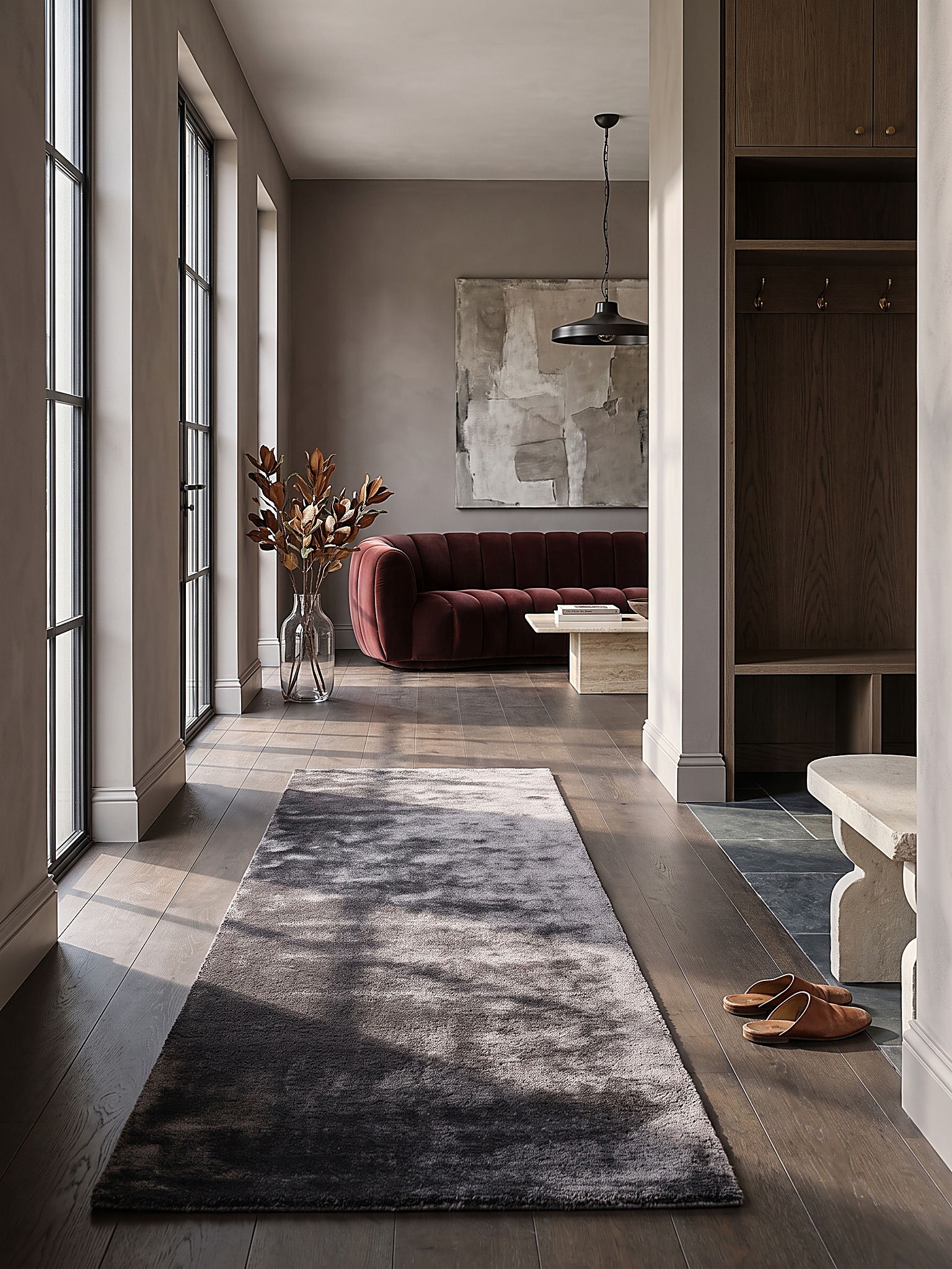 L&auml;ufer Antirutsch Anthrazit 80x150 cm - ALDAN | Kadima Design - Bild 1