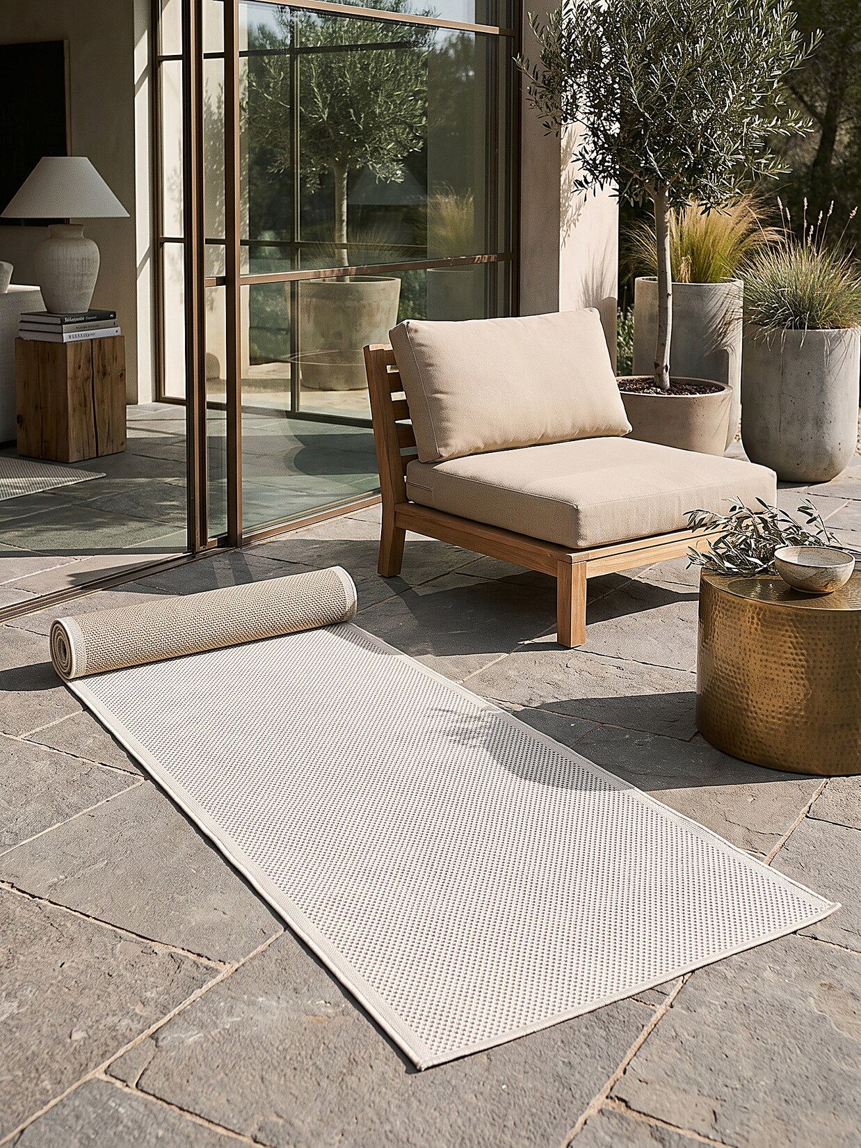 Läufer Pflegeleicht Creme 80x200 cm - BORNO Kadima Design