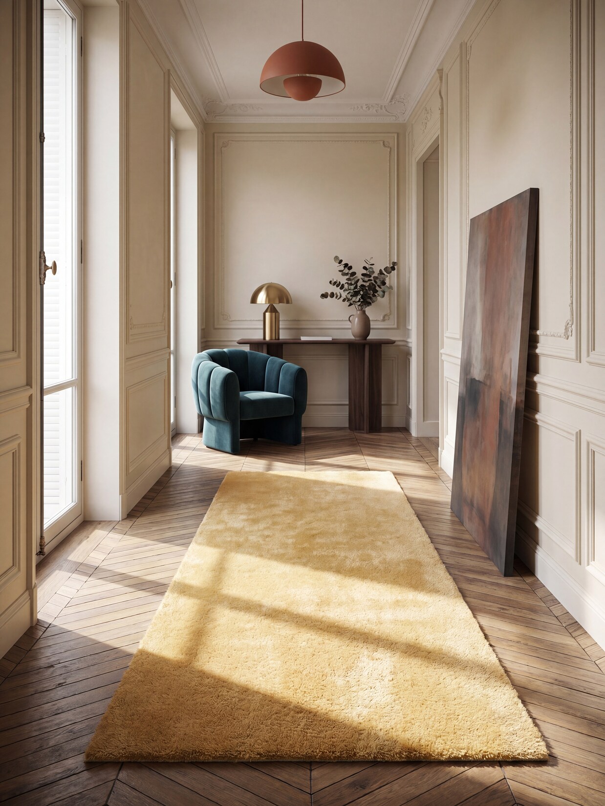 Läufer Antirutsch Gold 80x150 cm - ALDAN Kadima Design