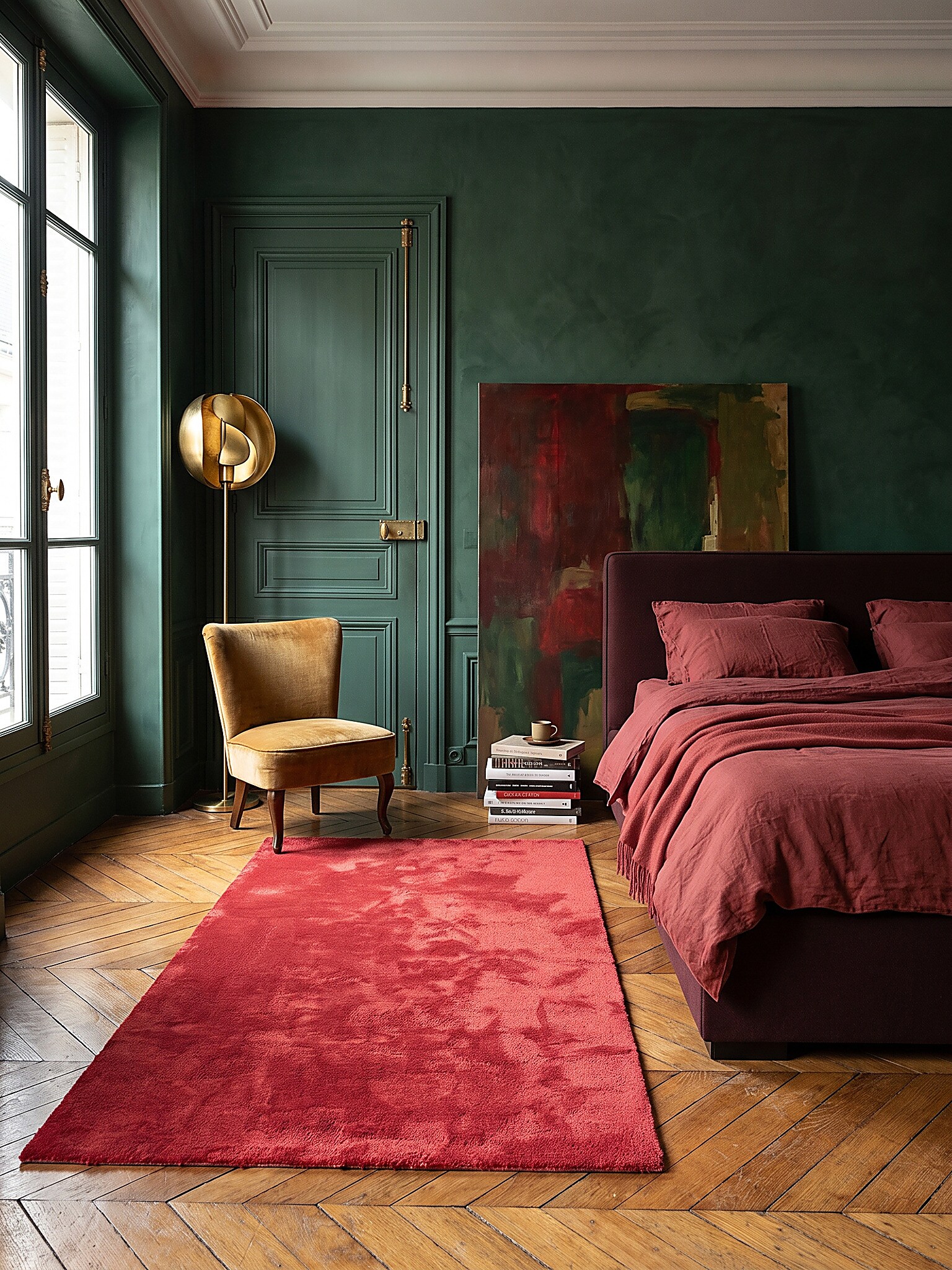 L&auml;ufer Antirutsch Rot 60x110 cm - ALDAN | Kadima Design - Bild 1