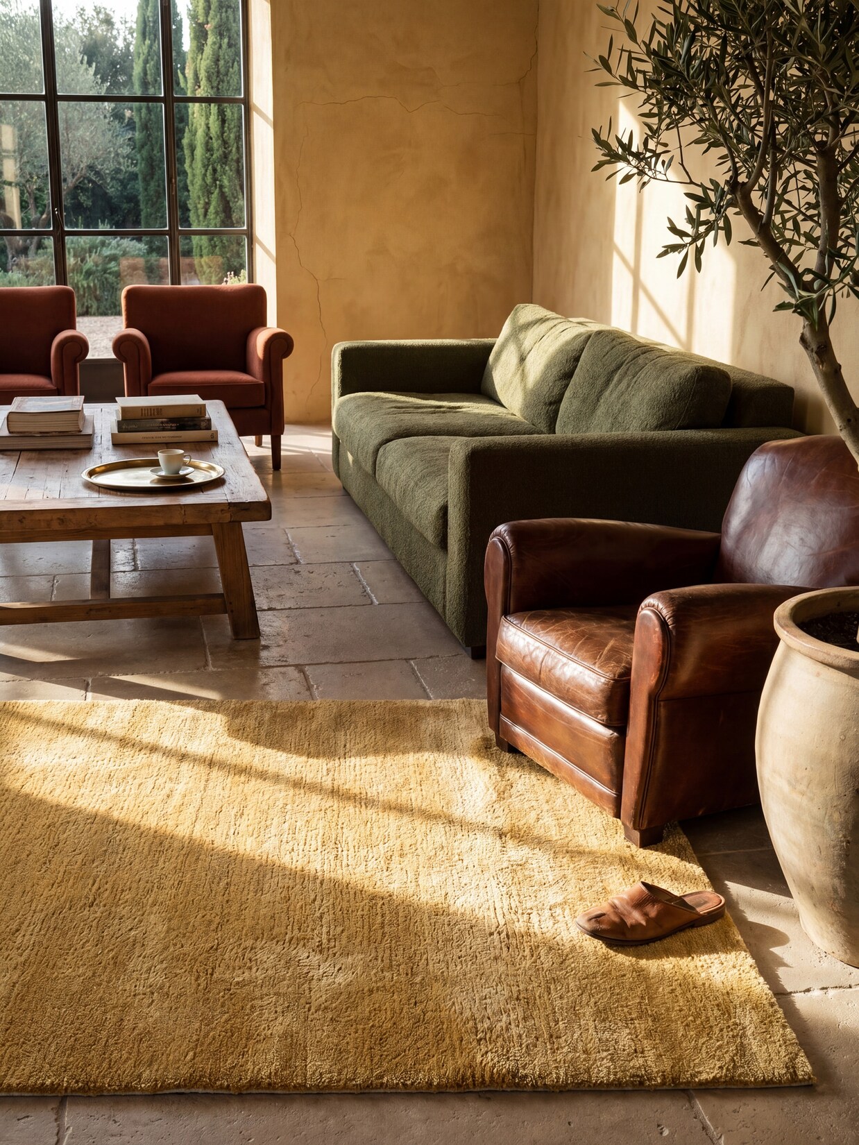 Teppich Antirutsch Gold 140x200 cm - ALDAN Kadima Design