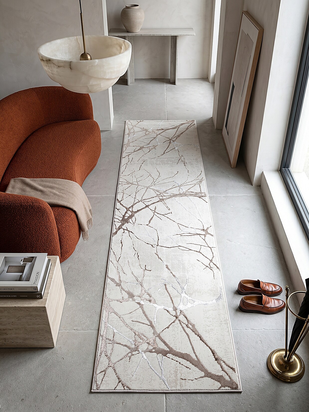 Läufer Polyester Creme 80x150 cm - KAVALA Kadima Design
