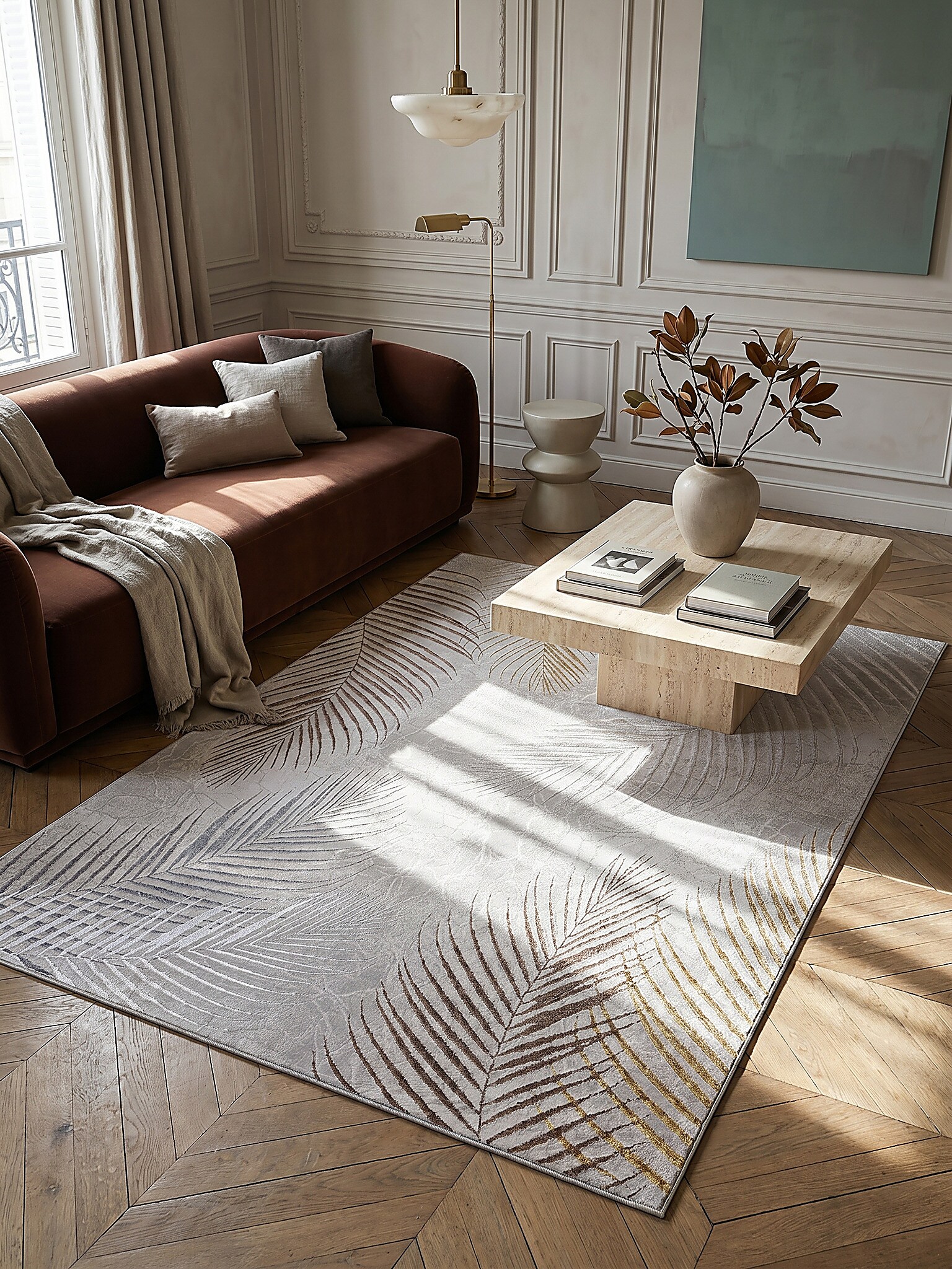 Teppich Polyester Grau 160x230 cm - KAVALA | Kadima Design - Bild 1