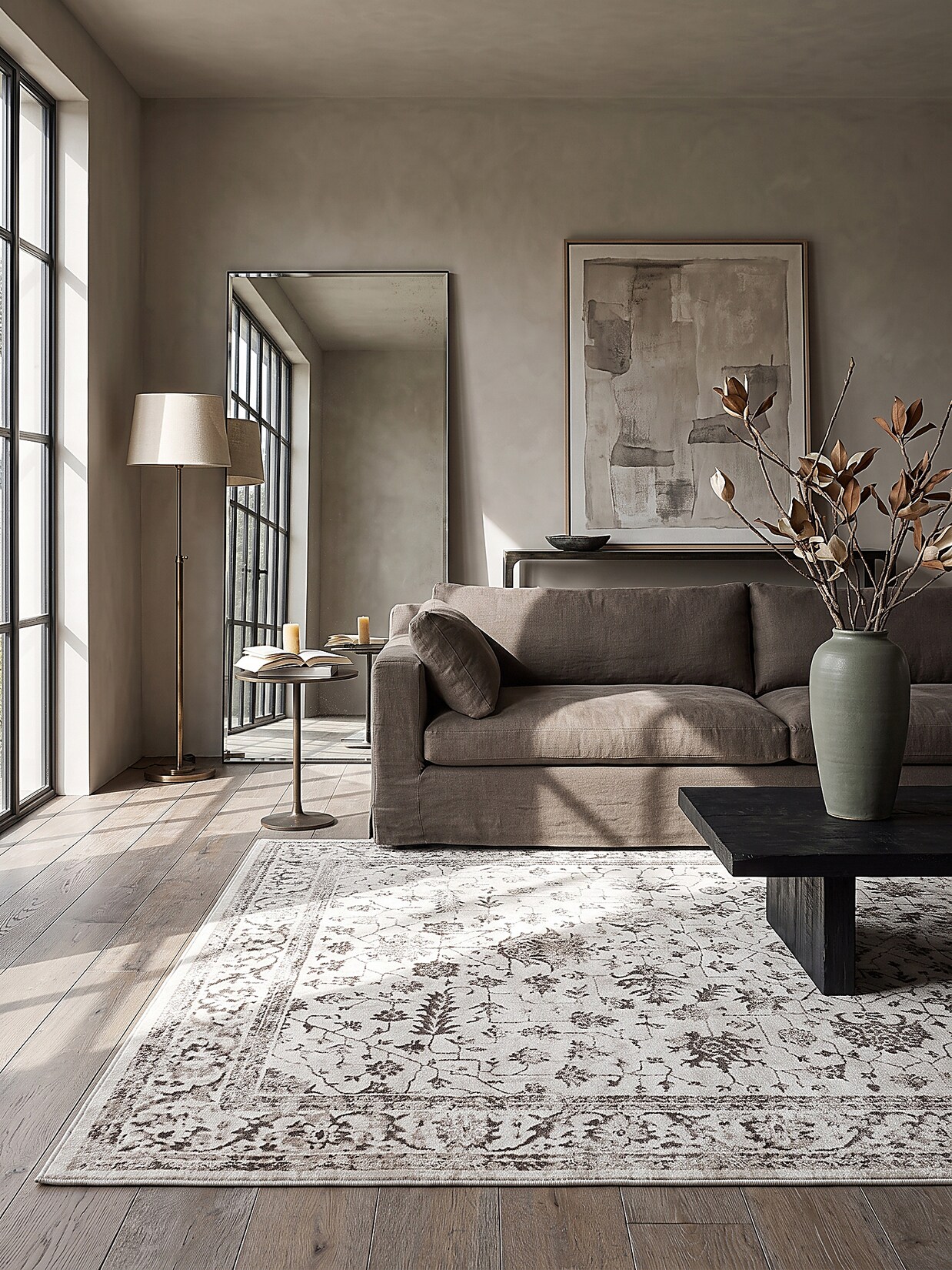 Teppich Polyester Creme 140x200 cm - KAVALA Kadima Design