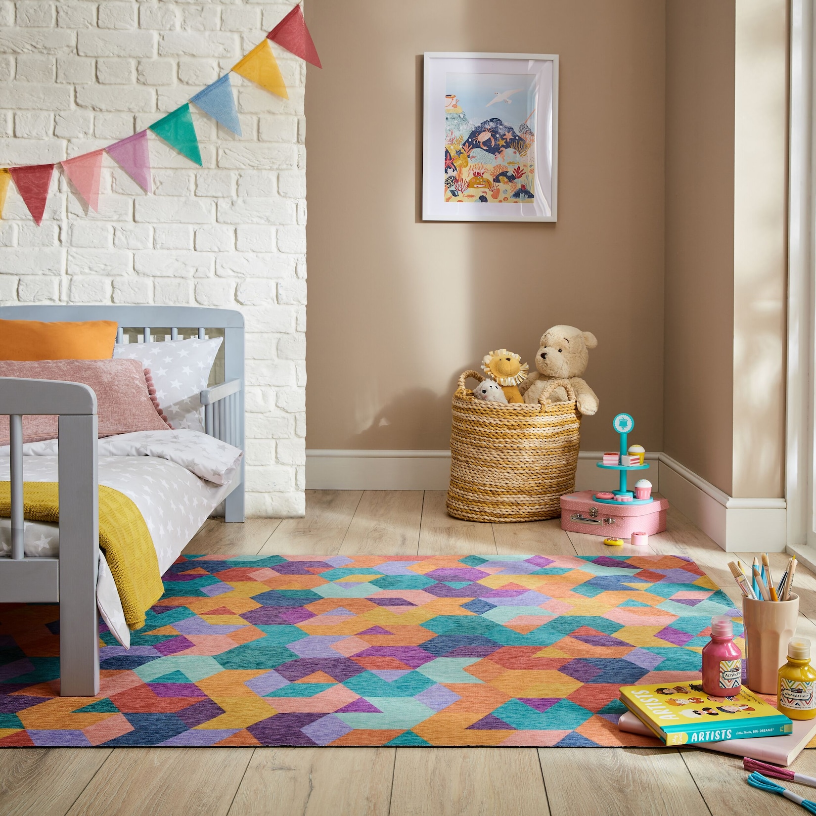 Teppich geometrisch Bunt 120 x 170 cm - WEAR Kadima Design