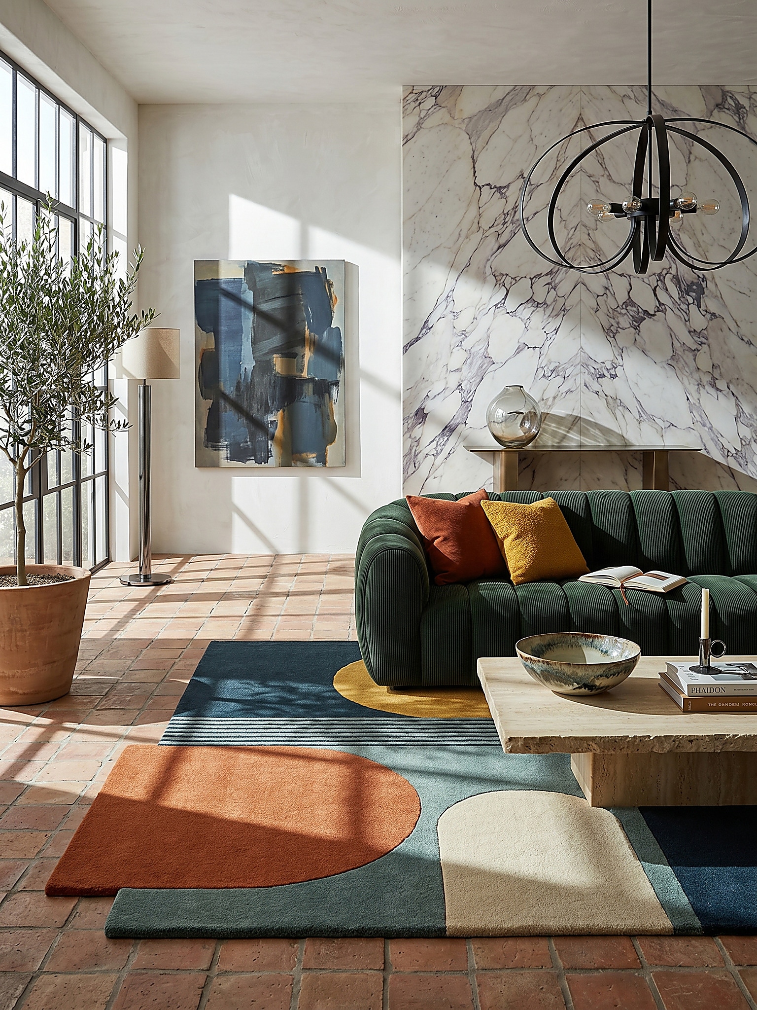 Wollteppich abstrakt Bunt 120 x 180 cm - HALLEIN | Kadima Design - Bild 1