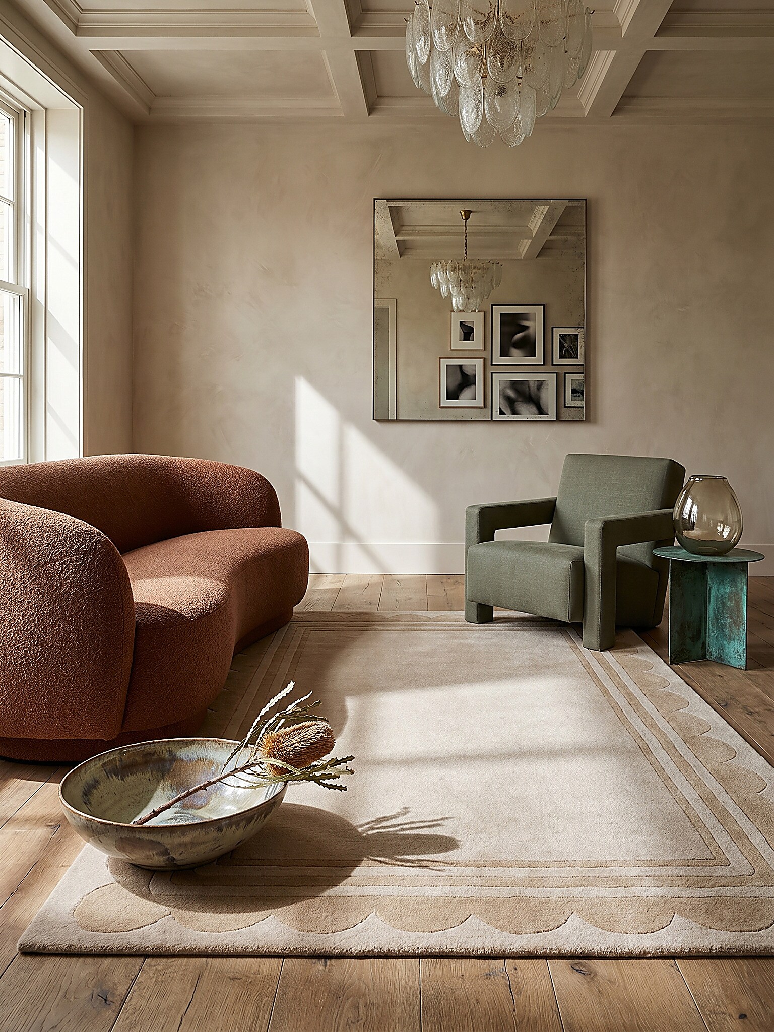 Wollteppich handgetuftet Beige 120 x 170 cm - WENSUM | Kadima Design - Bild 1