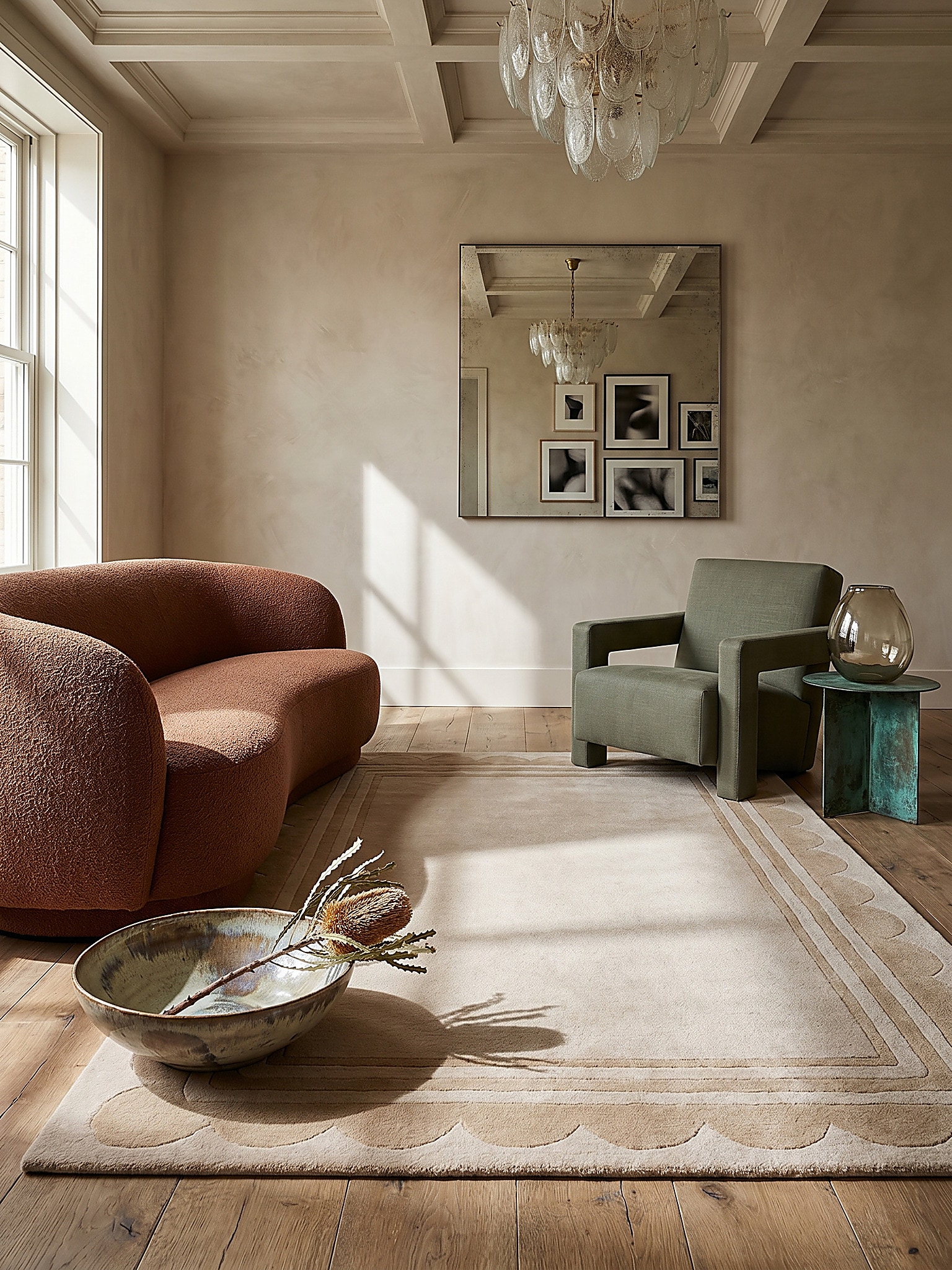 Wollteppich handgetuftet Beige 160 x 230 cm - WENSUM | Kadima Design - Bild 1