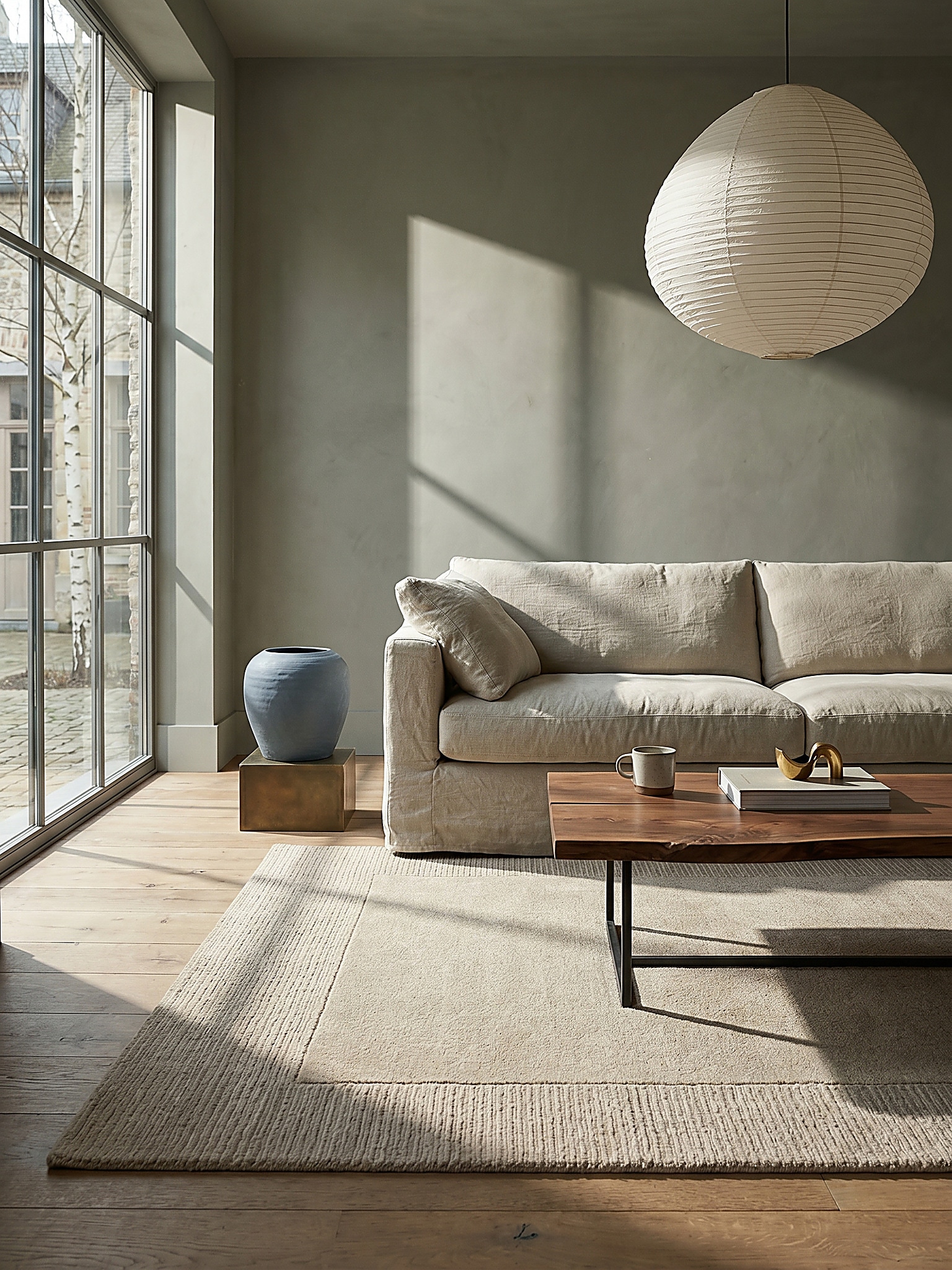 Wollteppich uni Natur 200 x 290 cm - MOLE | Kadima Design - Bild 1