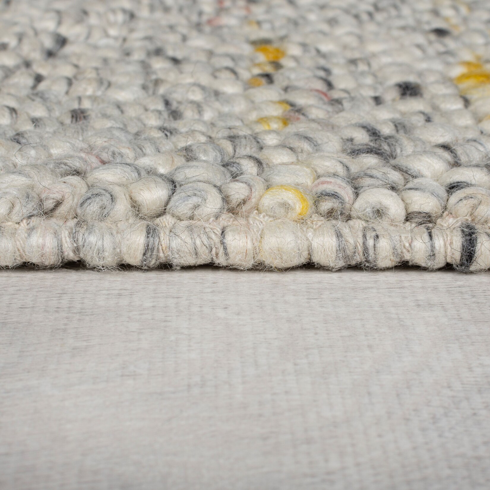 Teppich uni Beige-Bunt 160 x 230 cm - MEDWAY Kadima Design