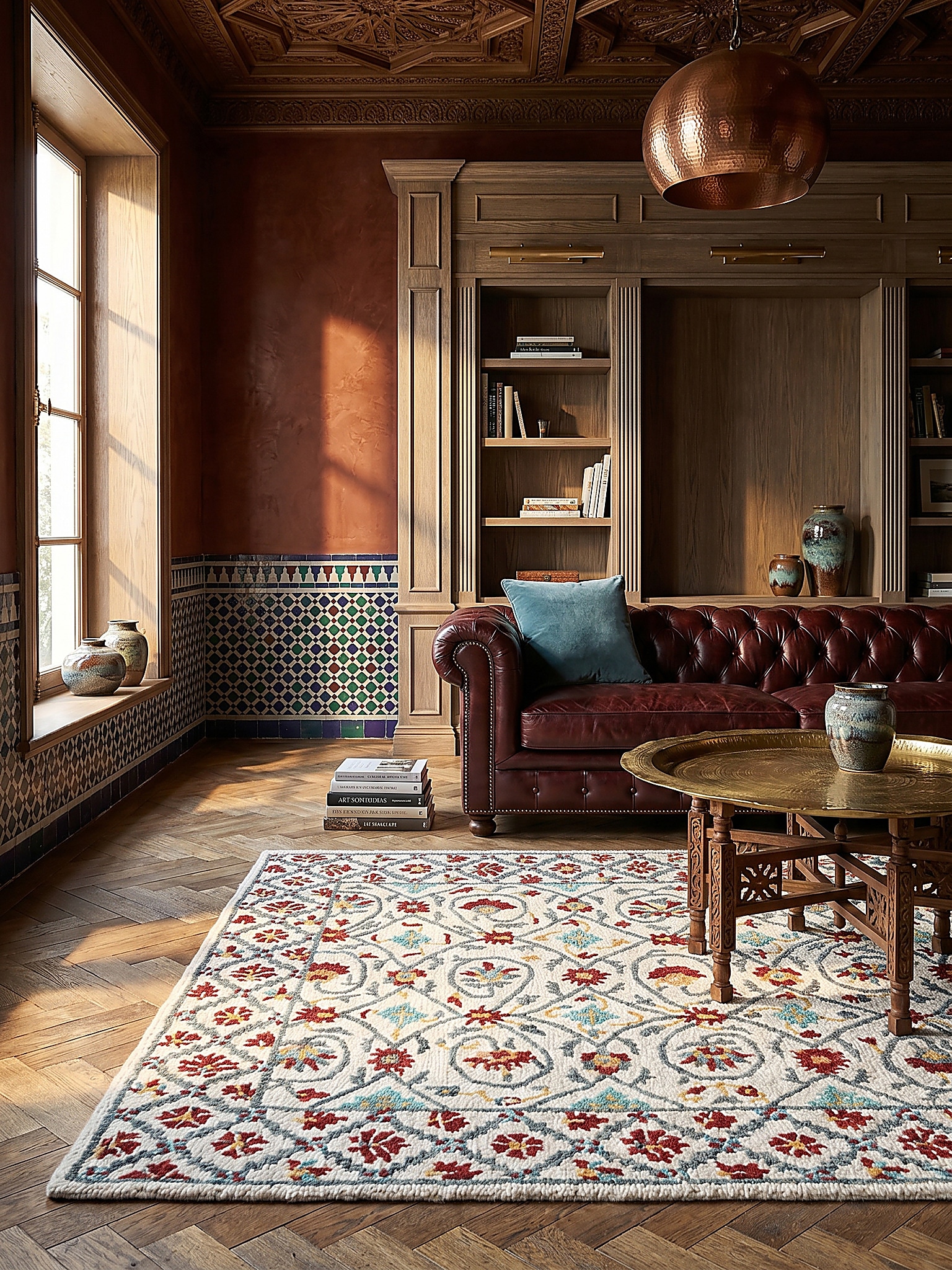 Wollteppich Orient Rot-Blau 160 x 230 cm - SOAR | Kadima Design - Bild 1