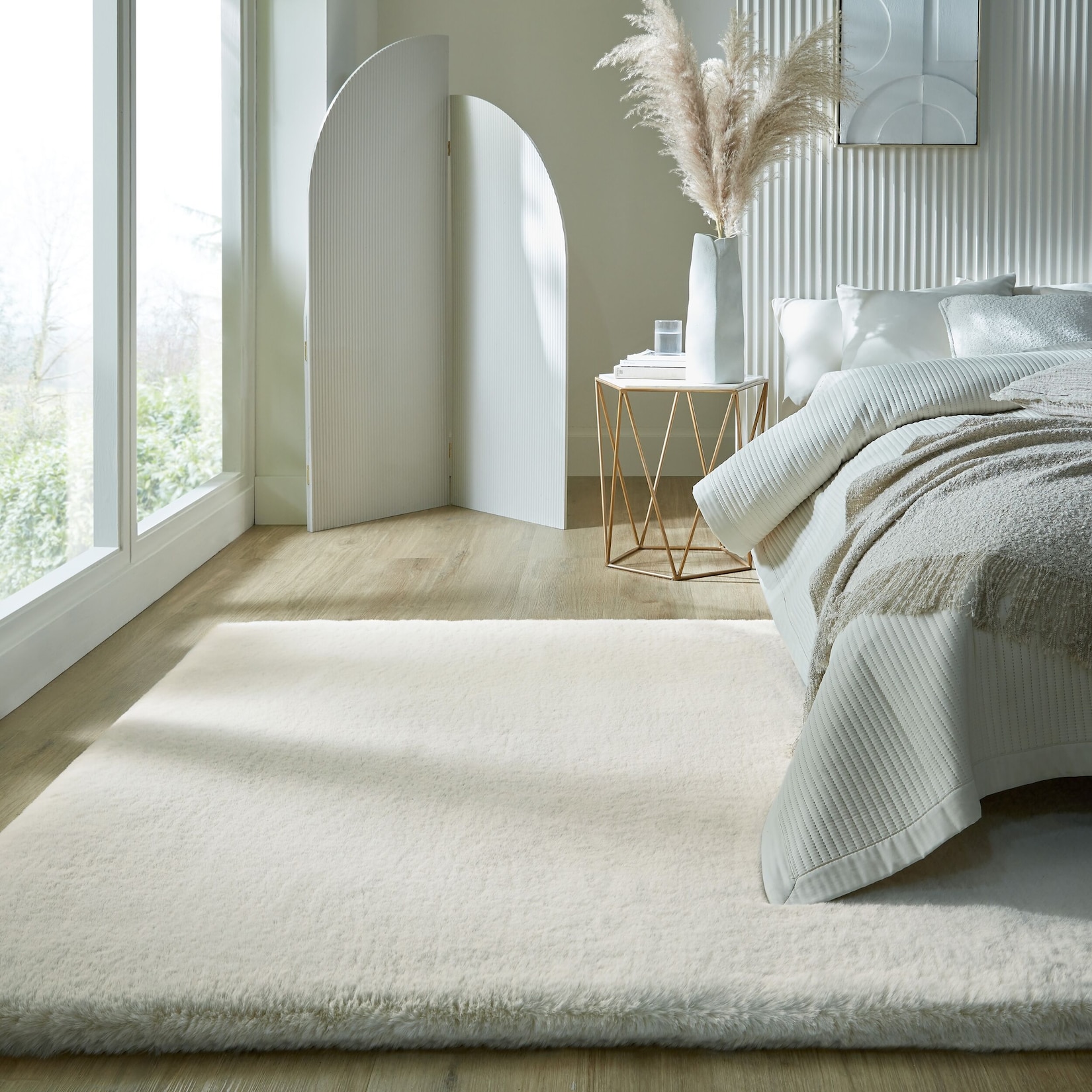 Teppich uni Weiß 120 x 170 cm - DENE Kadima Design