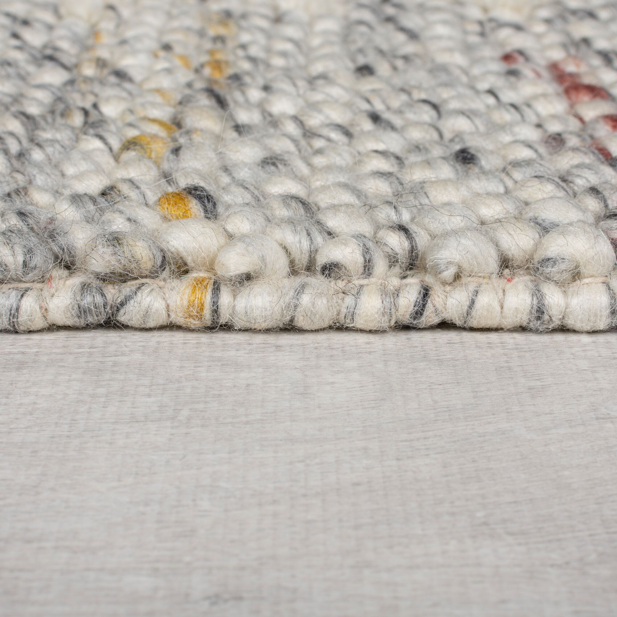 L&auml;ufer Bord&uuml;re Beige-Grau 60 x 230 cm - MEDWAY | Kadima Design - Bild 1