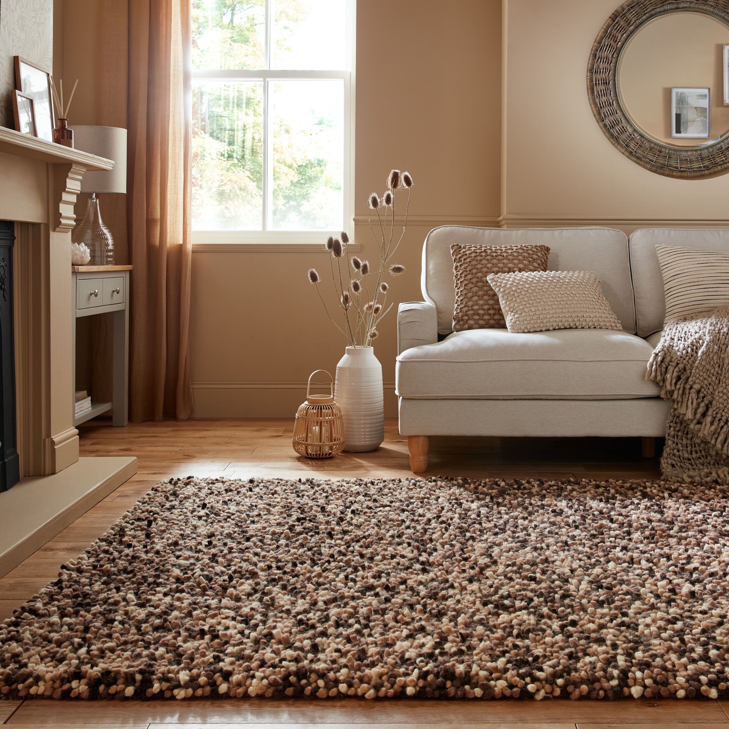 Wollteppich uni Braun 200 x 290 cm - BEAM | Kadima Design - Bild 1