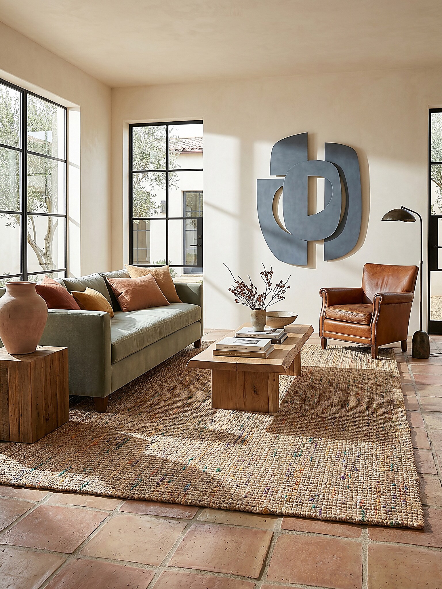 Wollteppich Boho Natur-Bunt 200 x 290 cm - ERME | Kadima Design - Bild 1