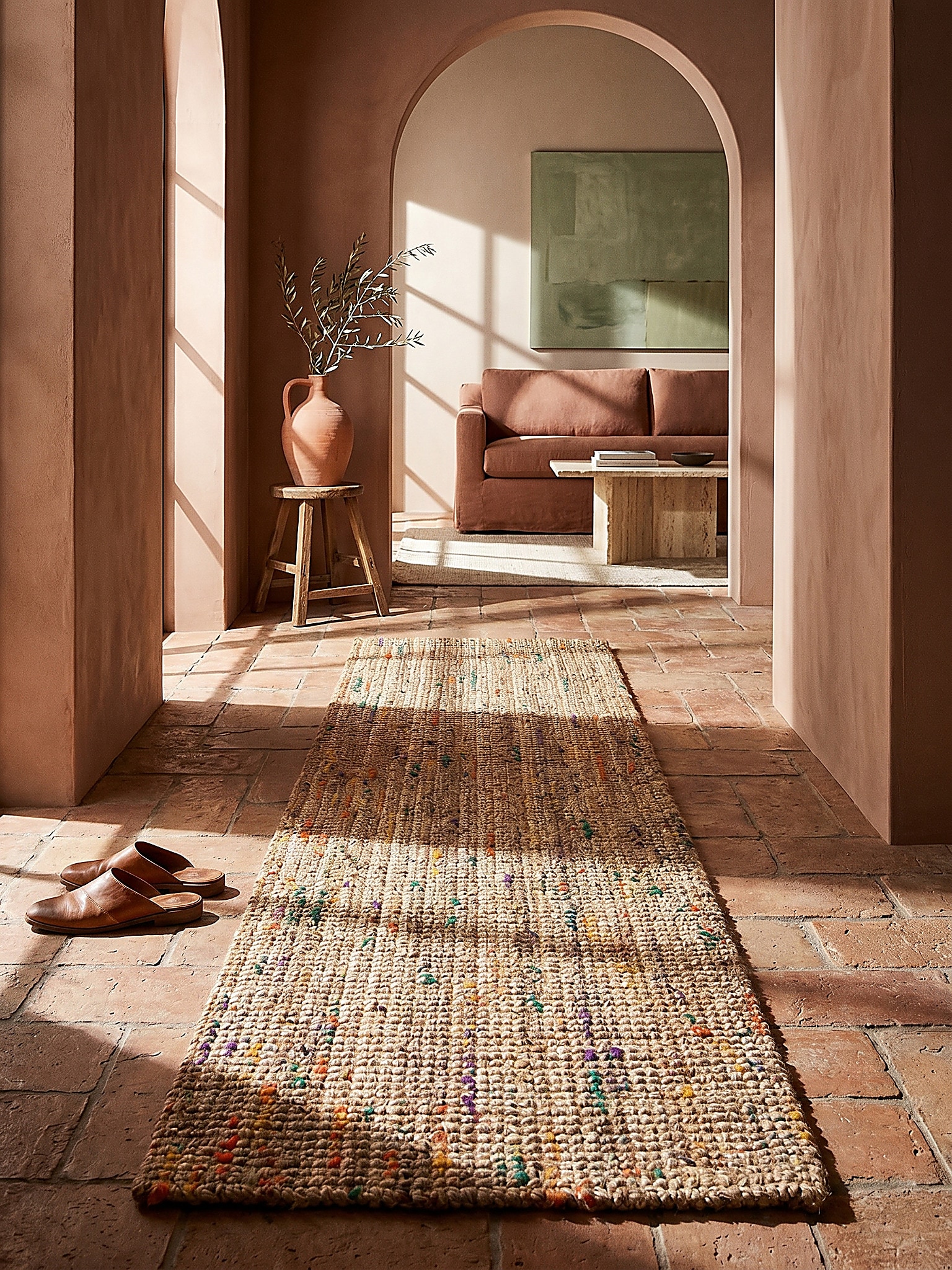 L&auml;ufer Boho Natur-Bunt 60 x 300 cm - ERME | Kadima Design - Bild 1