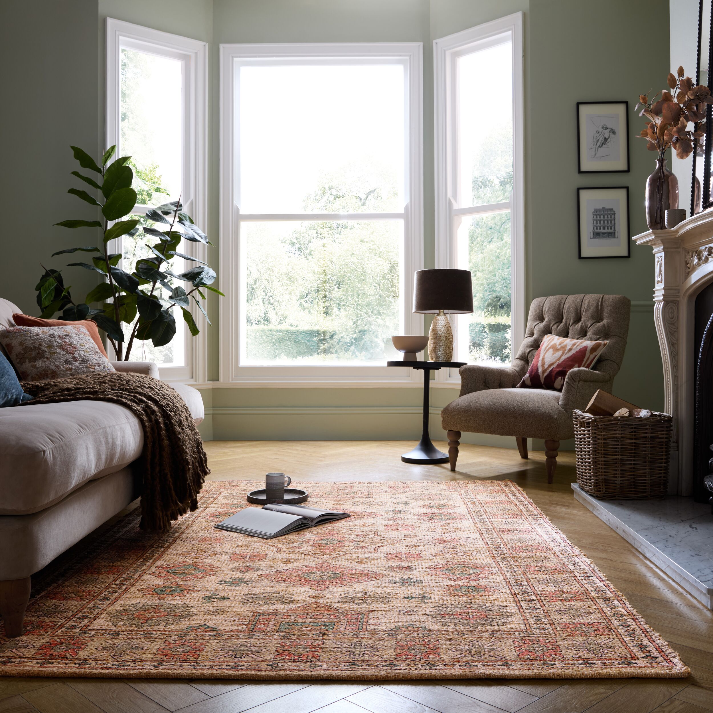 Jute-Teppich Orient Rosa 160 x 230 cm - AVILL | Kadima Design - Bild 1