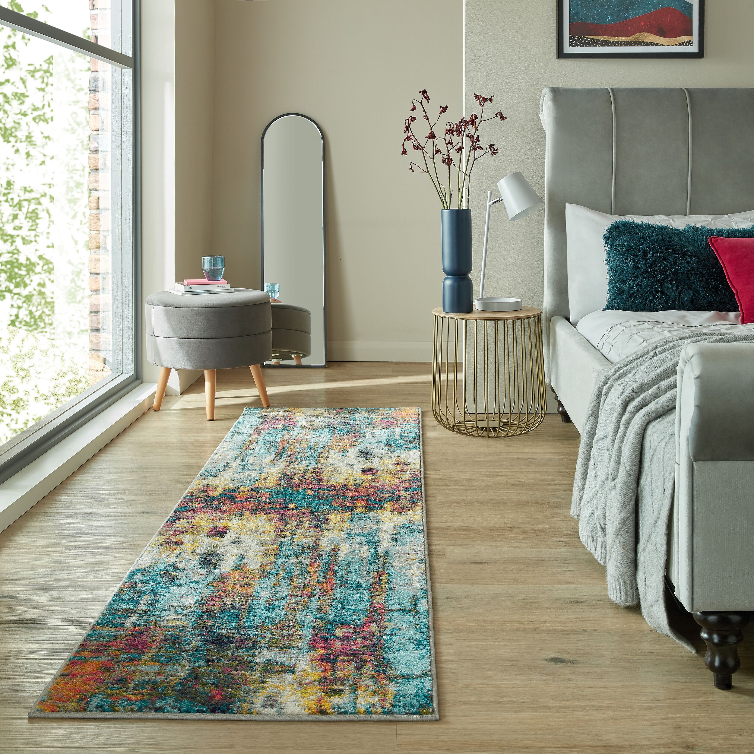 L&auml;ufer pflegeleicht Bunt 66 x 230 cm - FAL | Kadima Design - Bild 1
