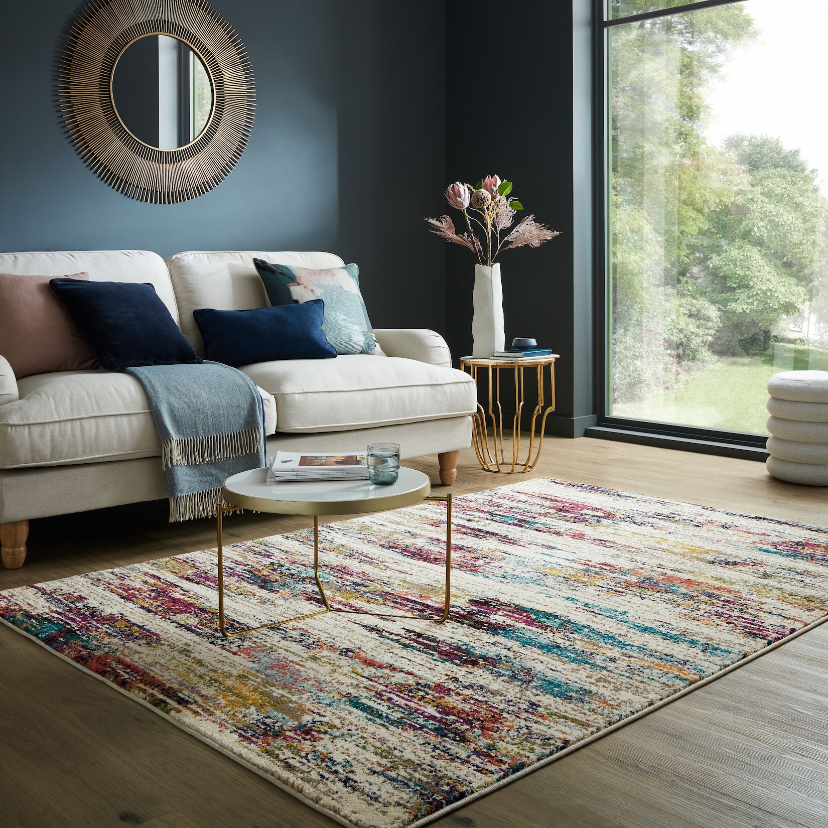Teppich Farbstrich Bunt 200 x 290 cm - FAL Kadima Design