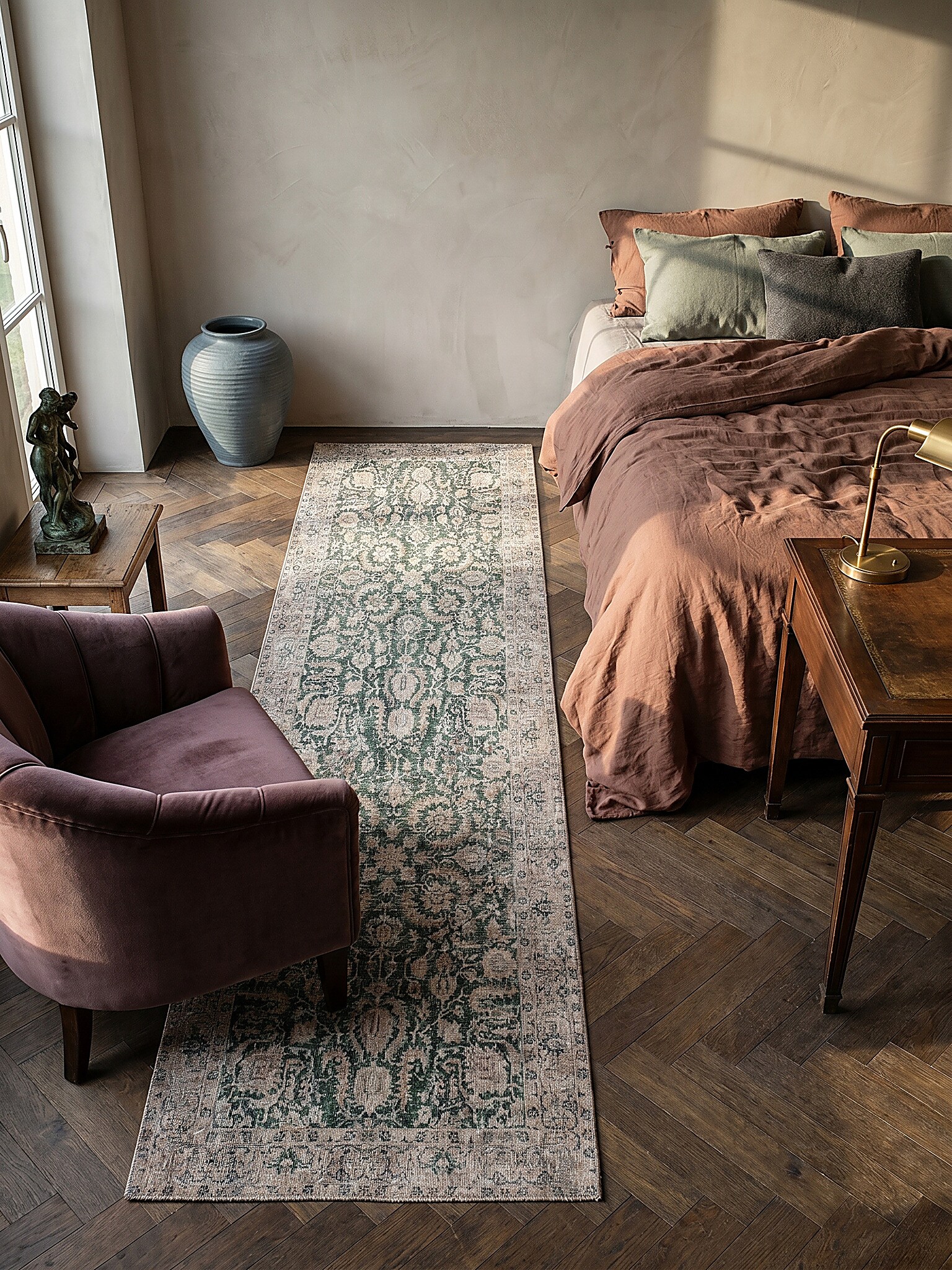 L&auml;ufer Orient Gr&uuml;n 60 x 230 cm - HURST | Kadima Design - Bild 1