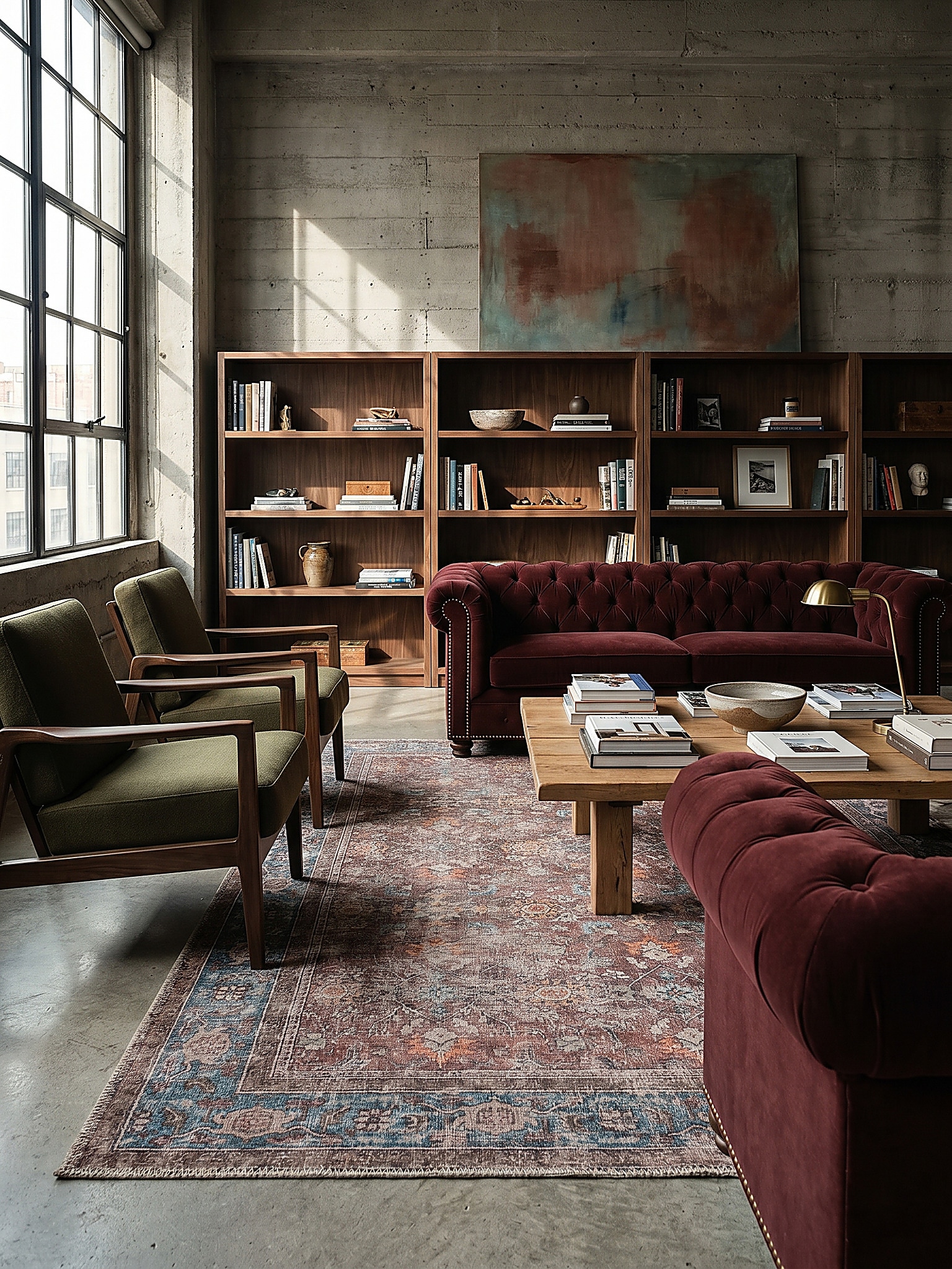 Teppich floral Rot 115 x 170 cm - HURST | Kadima Design - Bild 1