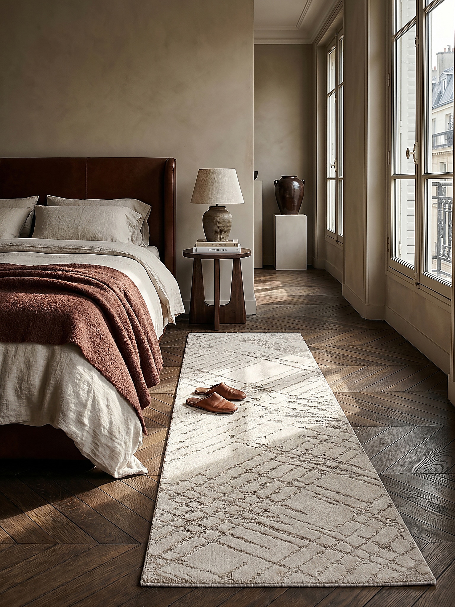 L&auml;ufer Rauten Creme 80 x 300 cm - ARLEN | Kadima Design - Bild 1