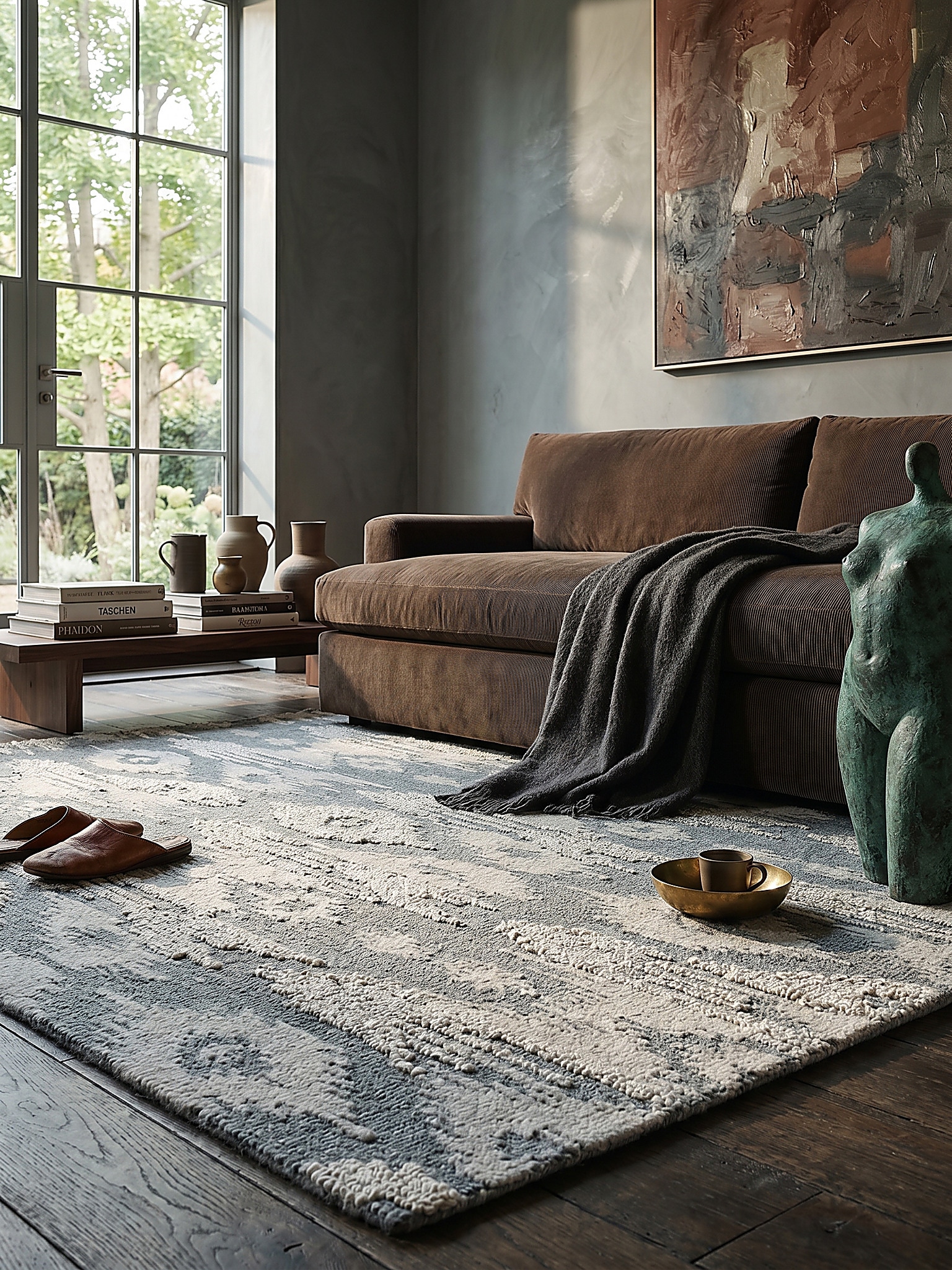 Wollteppich Ethno Blau 160 x 230 cm - SOAR | Kadima Design - Bild 1