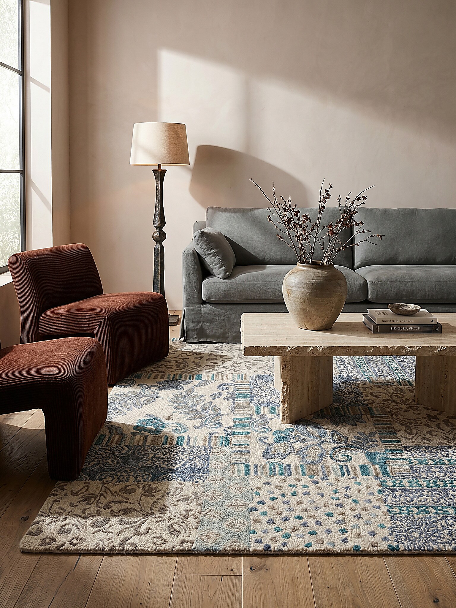 Wollteppich Boho Blau 200 x 290 cm - SOAR | Kadima Design - Bild 1