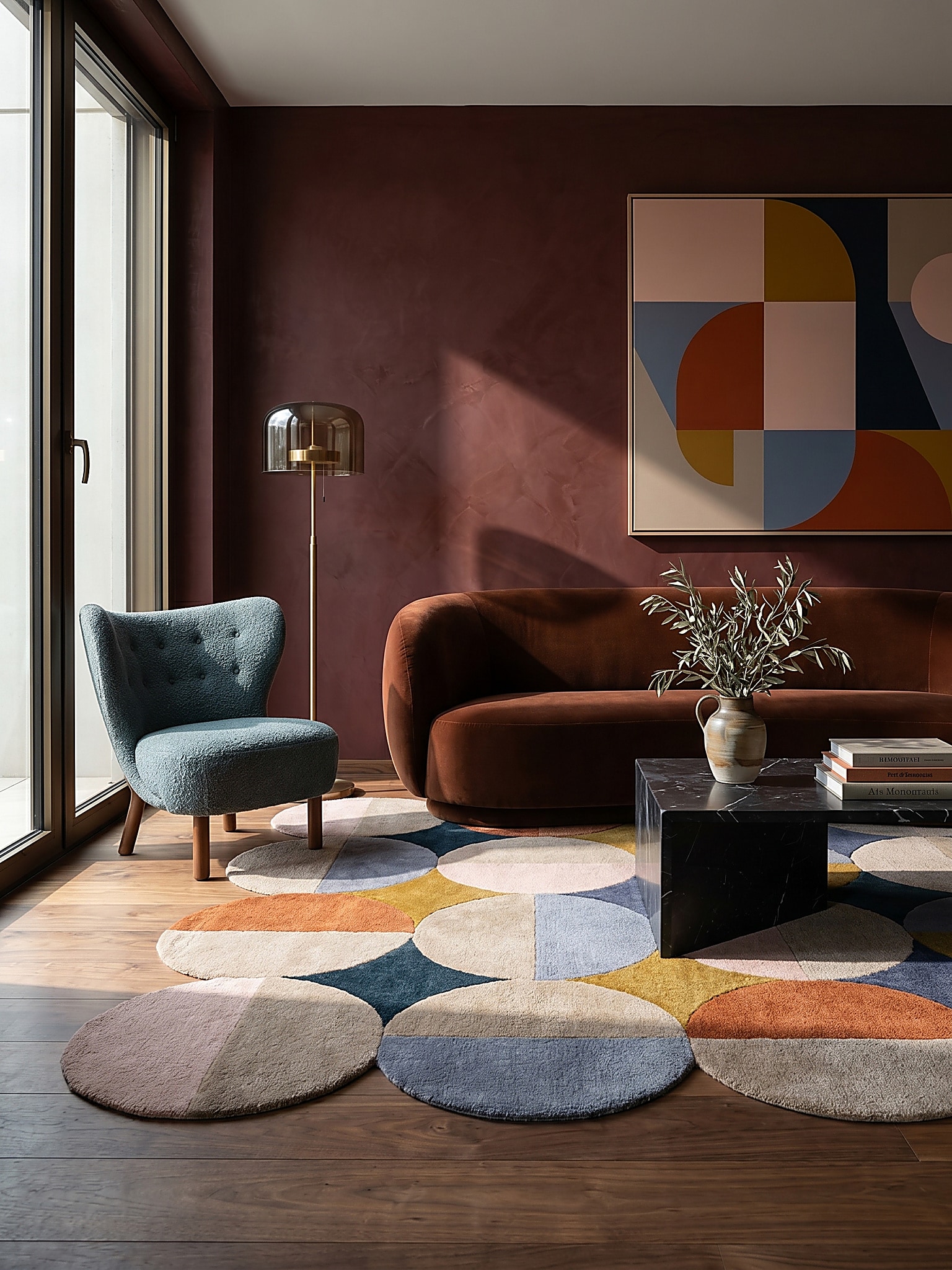 Wollteppich modern Bunt 160 x 230 cm - HALLEIN | Kadima Design - Bild 1