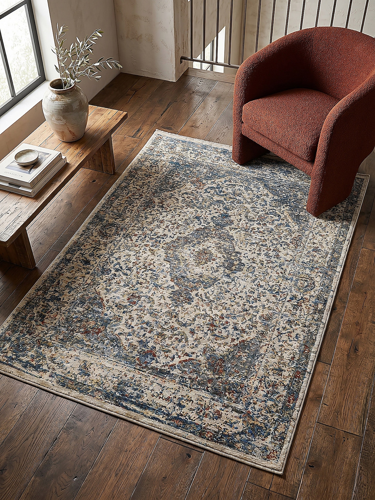 Teppich Orient Erdtöne-Bunt 120 x 160 cm - ADUR Kadima Design
