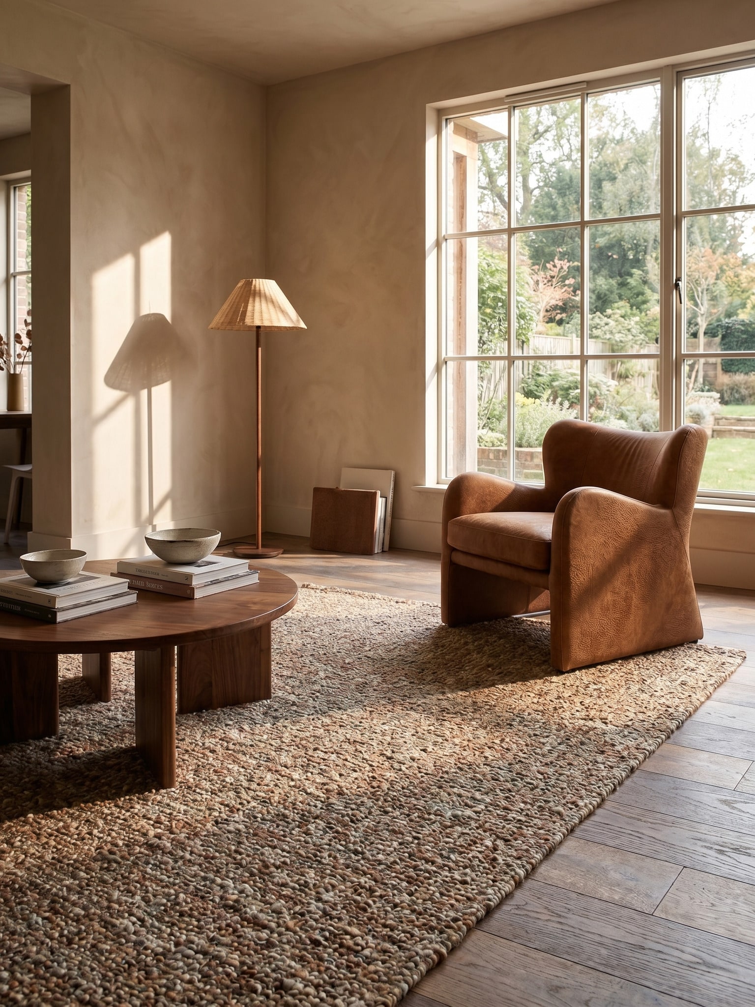 Wollteppich uni Terrakotta 120 x 170 cm - OTLEY | Kadima Design - Bild 1