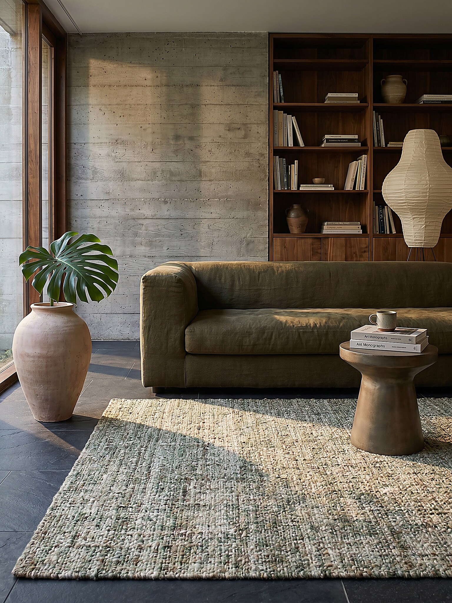 Wollteppich uni Gr&uuml;n 120 x 170 cm - OTLEY | Kadima Design - Bild 1