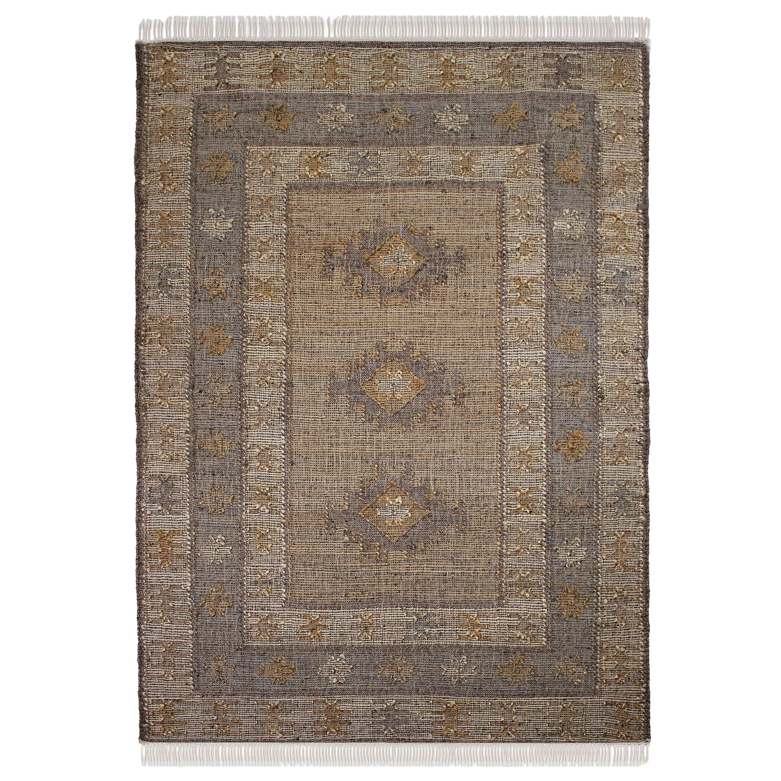 Flachgewebe-Teppich Kelim-Stern Natur 200 x 290 cm - BERMEO | Kadima - Bild 1