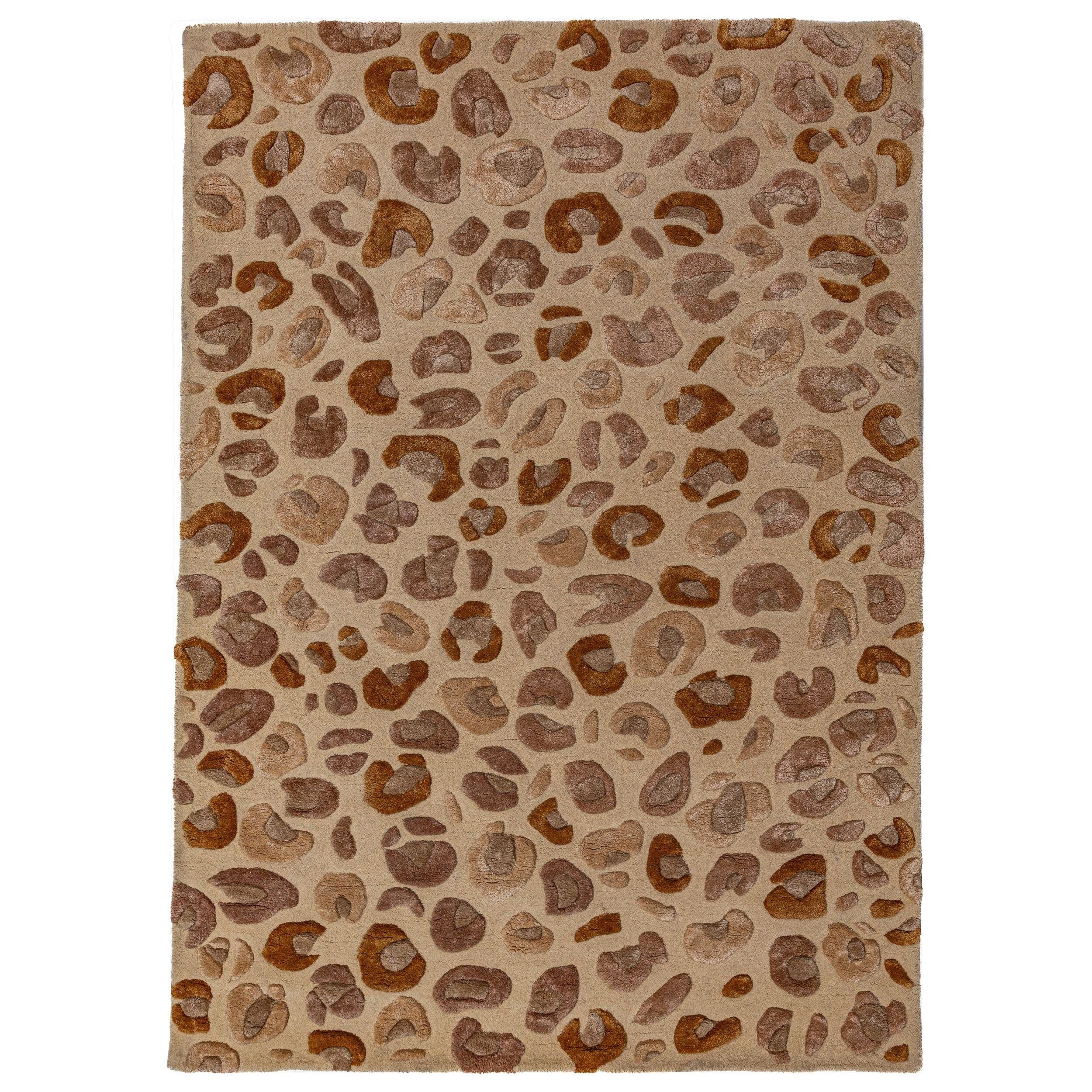 Teppich Leopard Natur 140 x 200 cm - SABLE | Kadima Design - Bild 1