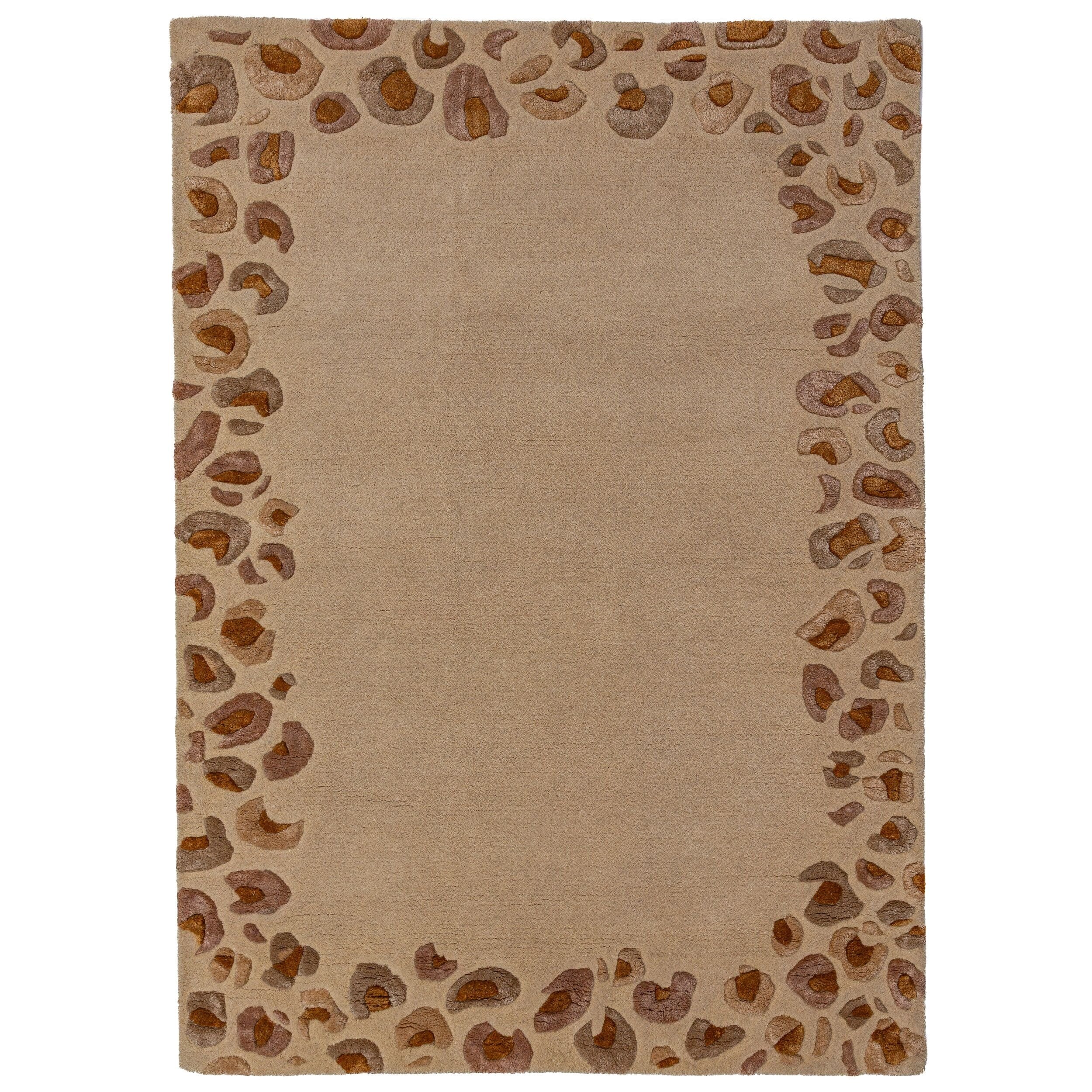 Teppich Leopard-Bord&uuml;re Natur 200 x 300 cm - SABLE | Kadima Design - Bild 1