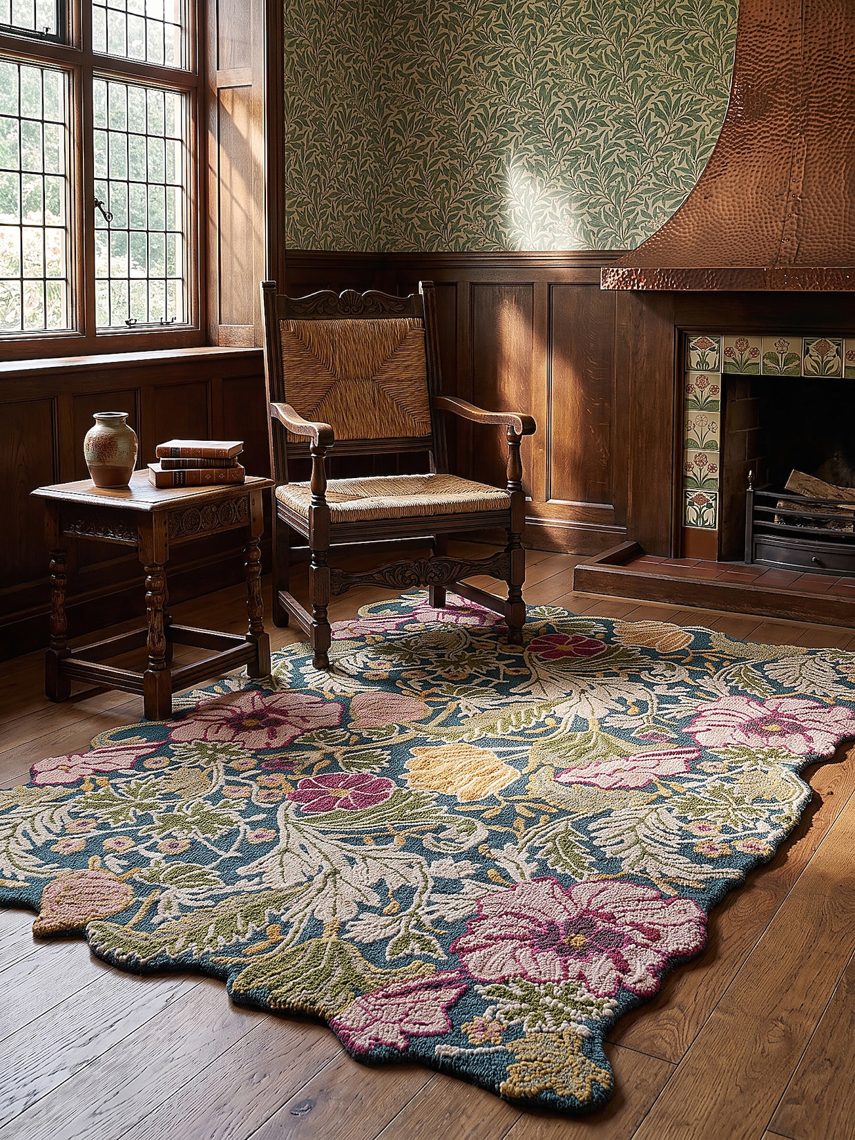 Wollteppich floral Multi 160 x 230 cm - CHAR Kadima Design
