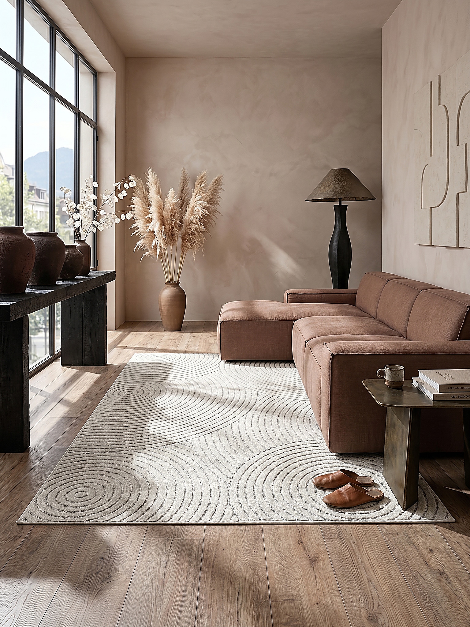 Outdoor-Teppich Wetterfest Creme 240x340 cm - MEZEN | Kadima Design - Bild 1