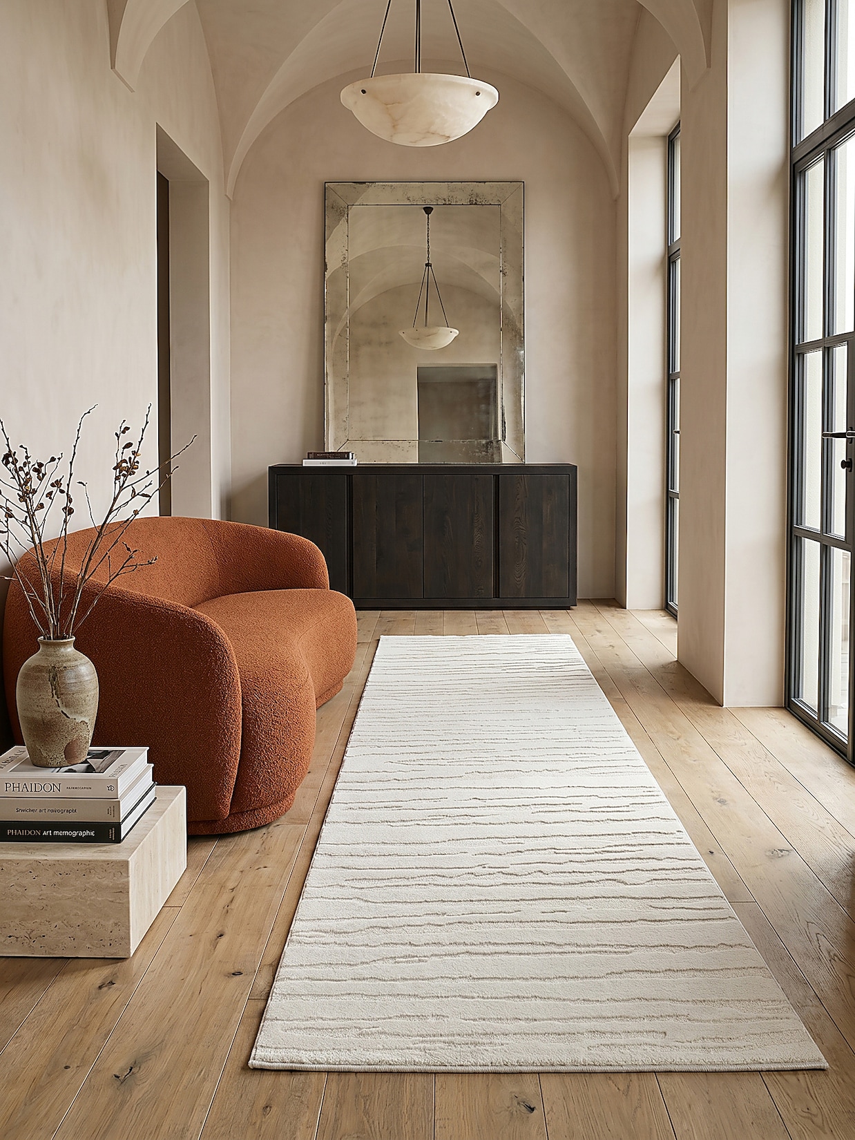 Läufer Pflegeleicht Creme 80x150 cm - CETINA Kadima Design
