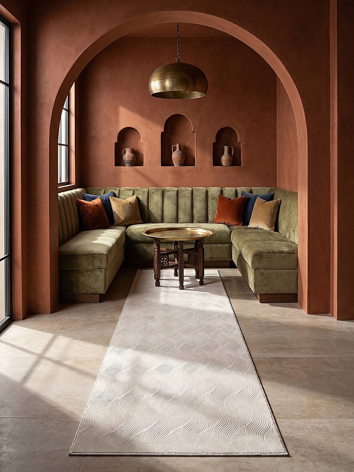 Läufer Antirutsch Creme 80x150 cm - DALAR Kadima Design