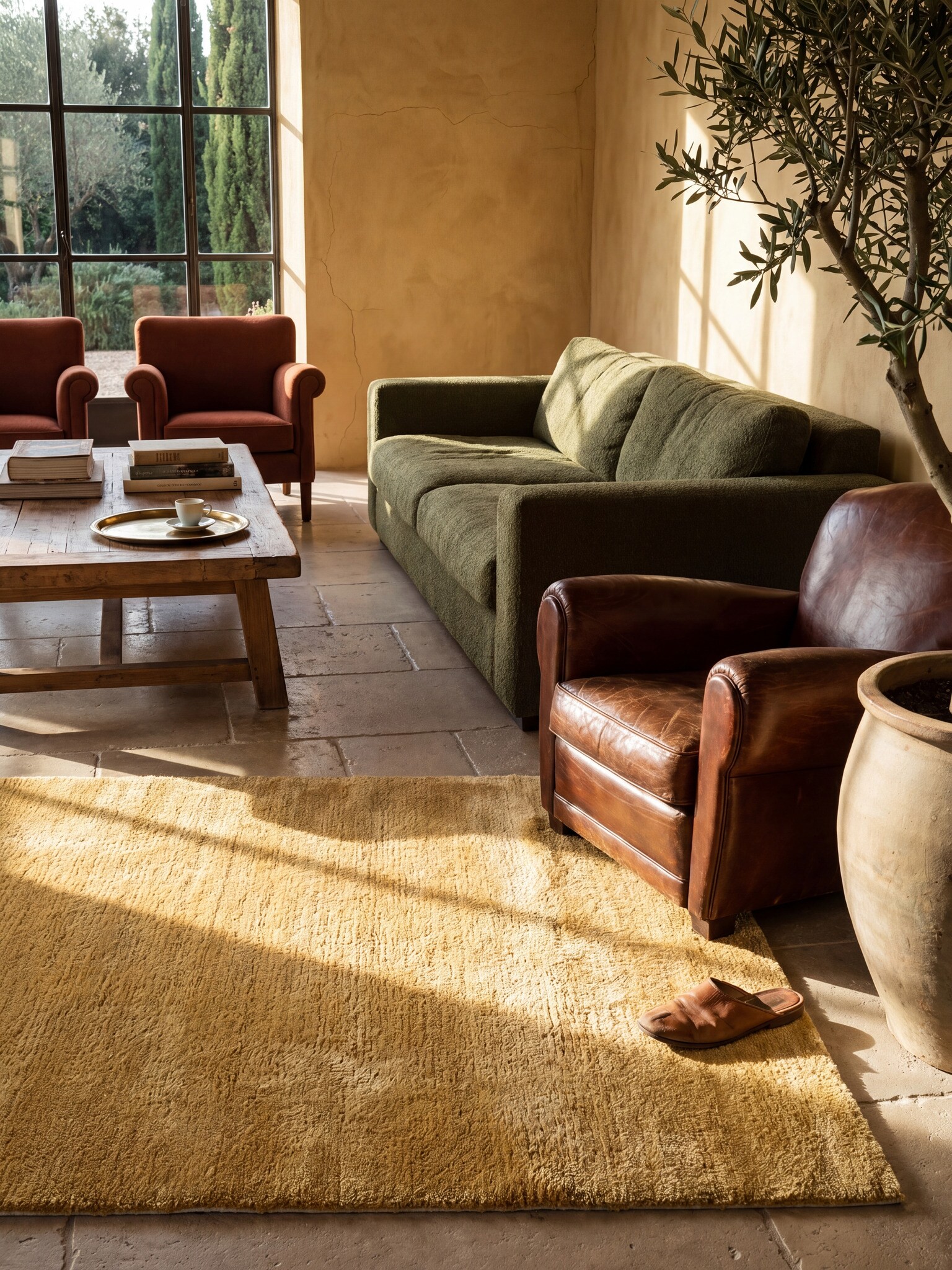Teppich Antirutsch Gold 160x220 cm - ALDAN | Kadima Design - Bild 1