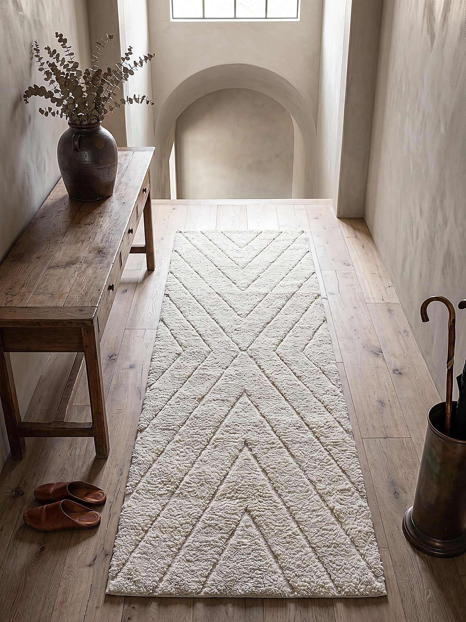 Shaggy-Teppich Pflegeleicht Creme 80x150 cm - ATRIO | Kadima Design - Bild 1