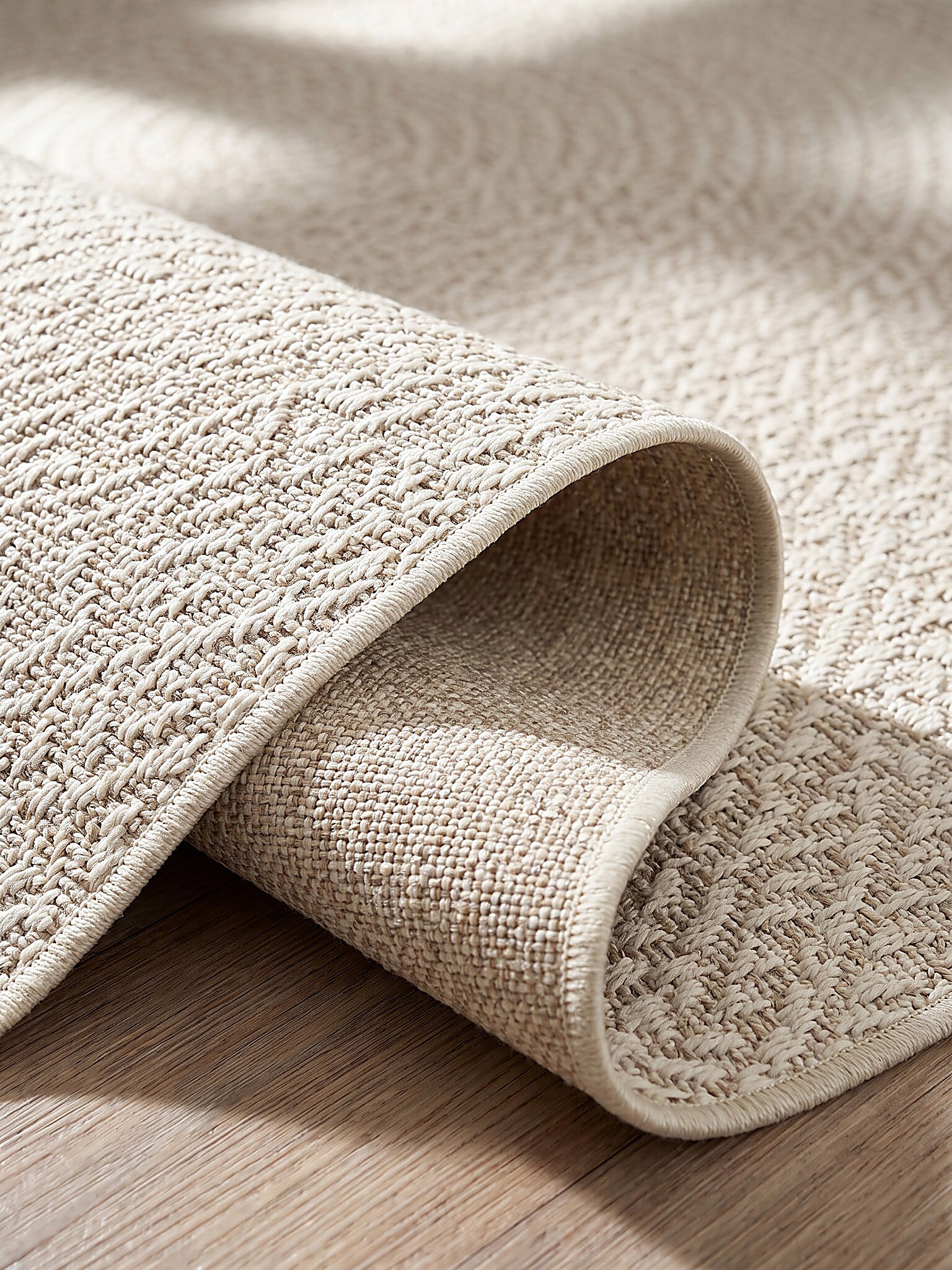 Flachgewebe-Teppich Pflegeleicht Creme 120x170 cm - CORDEV