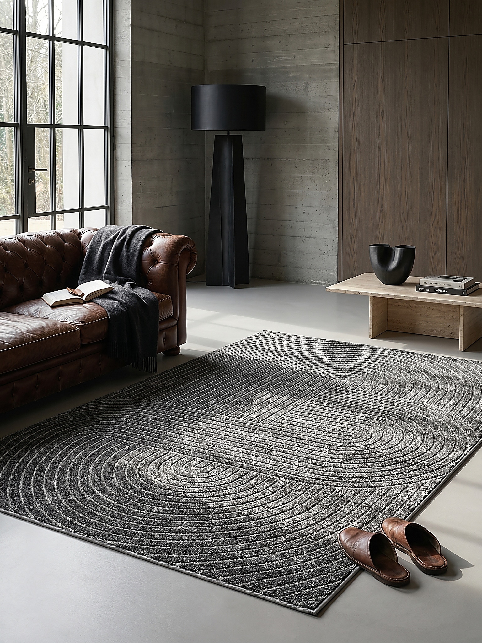 Outdoor-Teppich Wetterfest Anthrazit 200x280 cm - MEZEN | Kadima - Bild 1