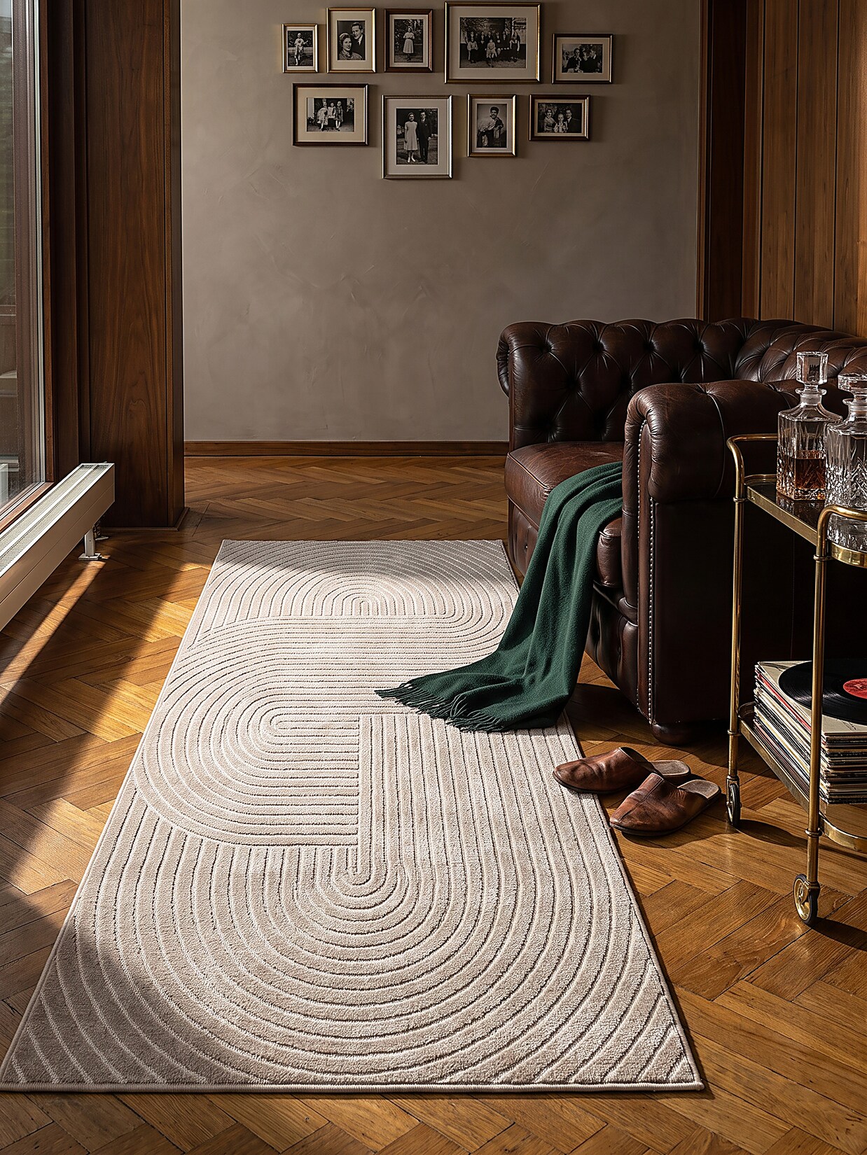 Outdoor-Läufer Wetterfest Beige 80x250 cm - MEZEN Kadima Design