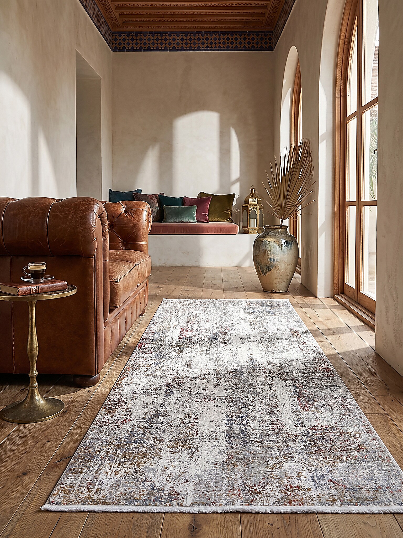 L&auml;ufer pflegeleicht Mehrfarbig 80x150 cm - VARA | Kadima Design - Bild 1