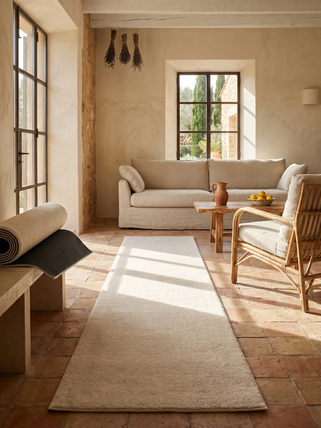 Läufer Antirutsch Beige 80x150 cm - RUTOR Kadima Design