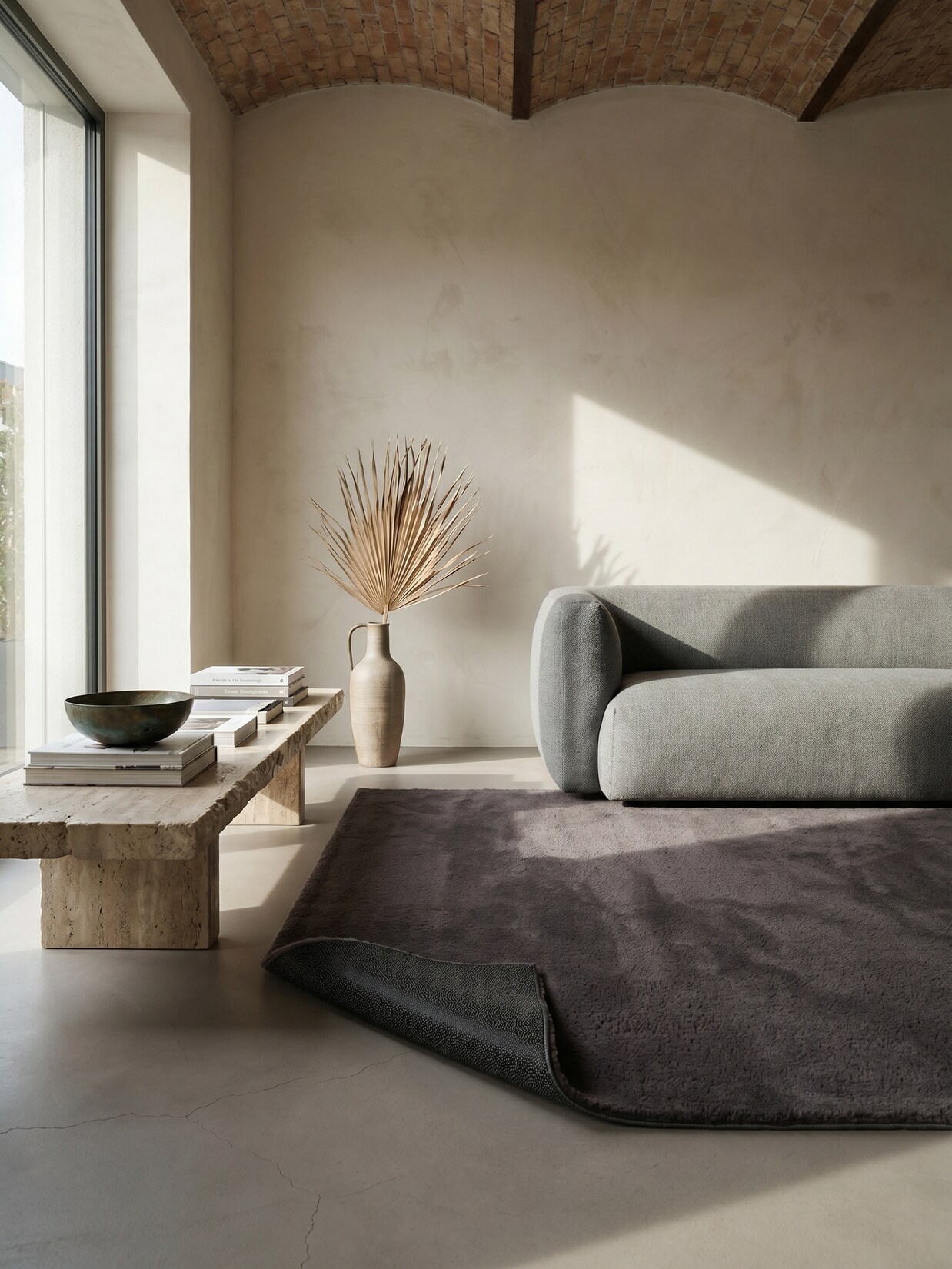 Teppich Antirutsch Anthrazit 160x220 cm - RUTOR Kadima Design